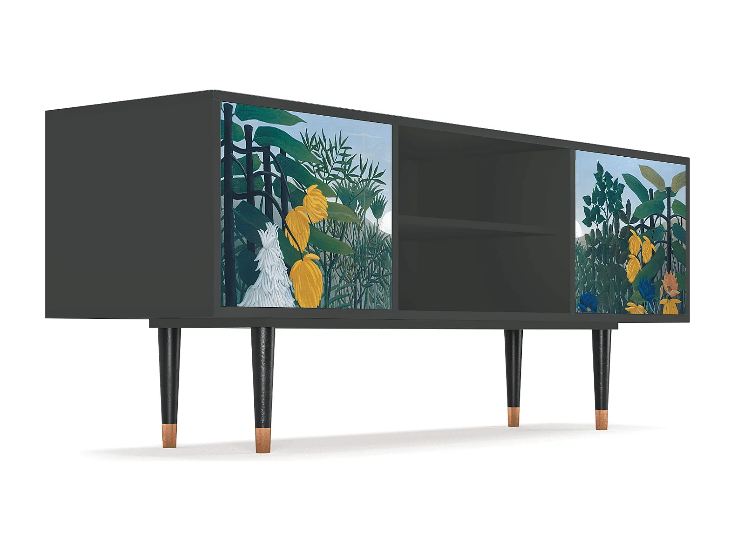 TV-Möbel - 170х69х48 cm - T2 - The Repast of the Lion, Anthrazit