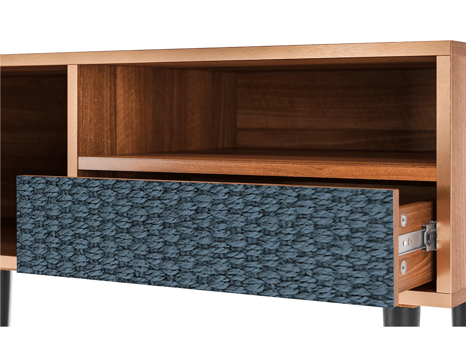 Meuble TV - 115х59х48 cm - T3 - Knitted Pattern, Noyer