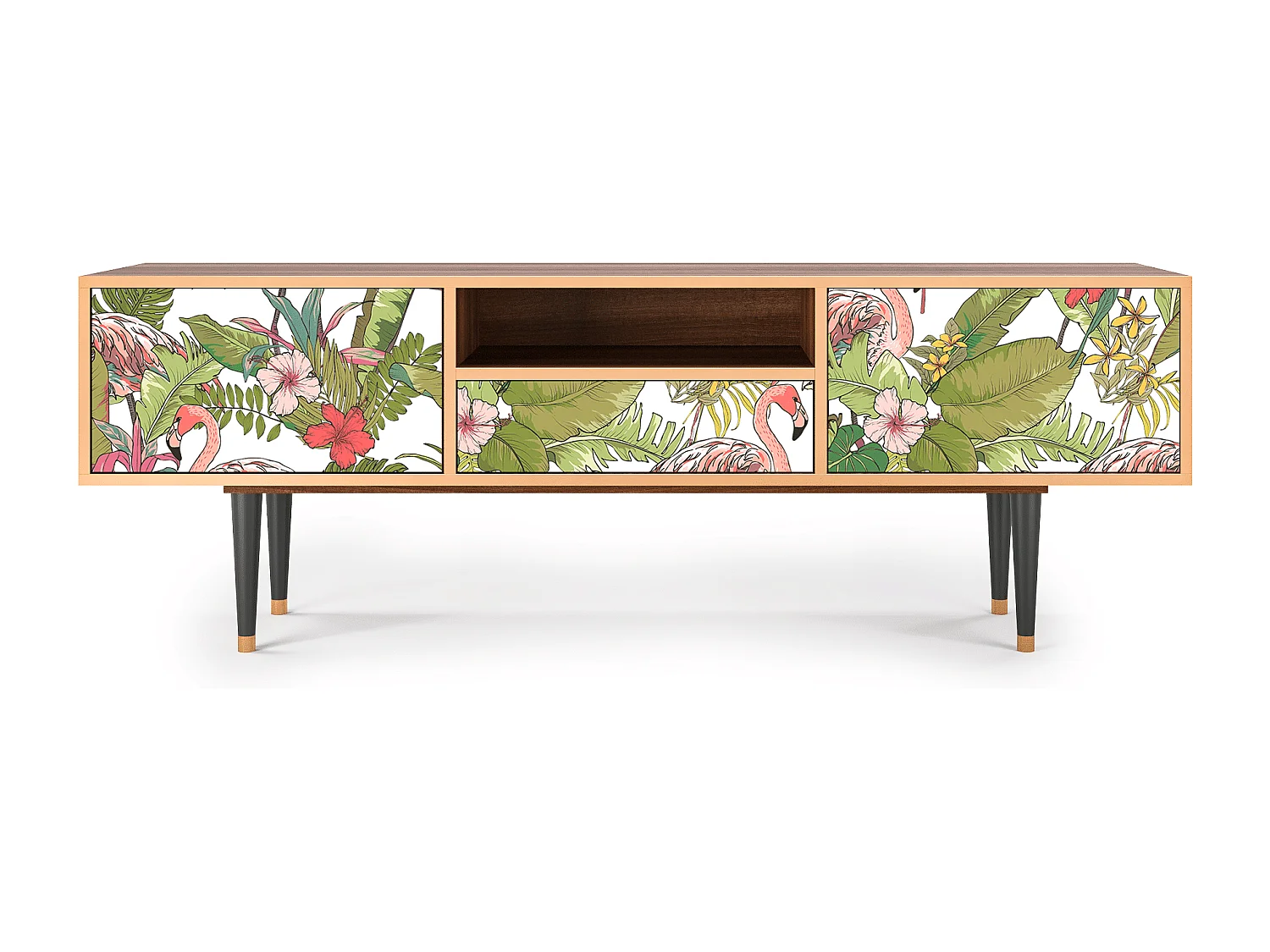 Meuble TV - 170х59х41 cm - T6 - Sweet Flamingo, Noyer