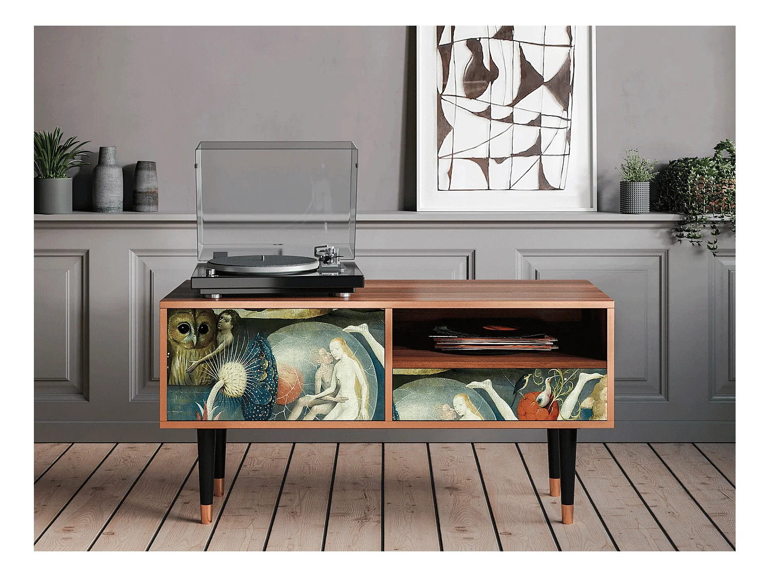 Meuble TV - 115х59х48 cm - T3 - The Garden Of by Bosch, Noyer