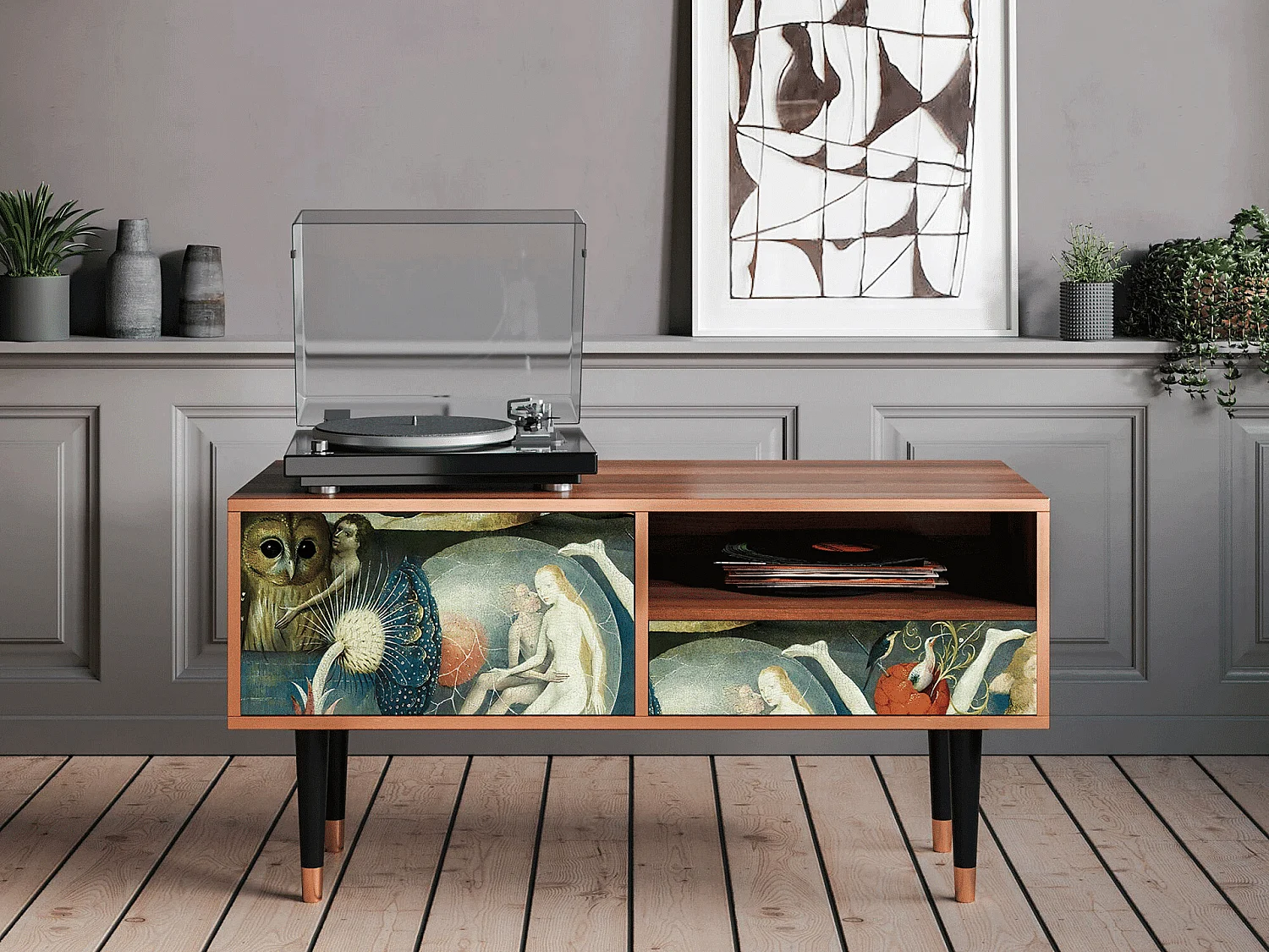 Mobile TV - 115х59х48 cm - T3 - The Garden Of by Bosch, Noce