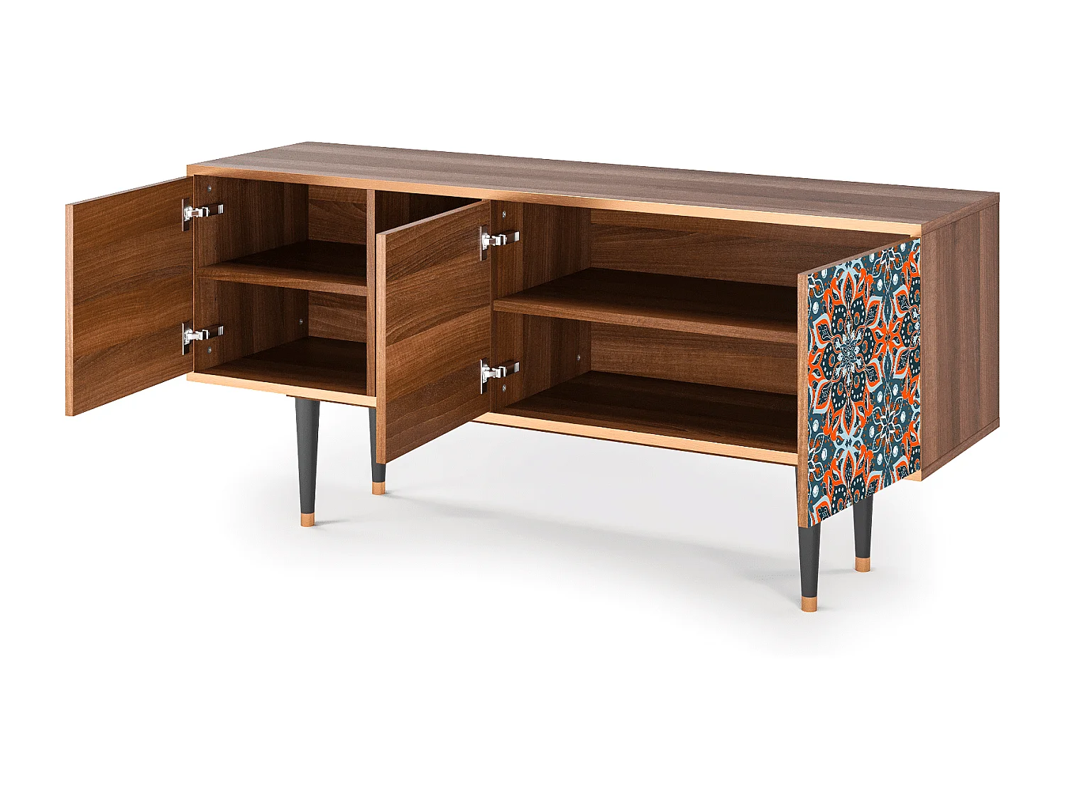 Meuble TV - 150х69х41 cm - T5 - Fire Beetle, Noyer