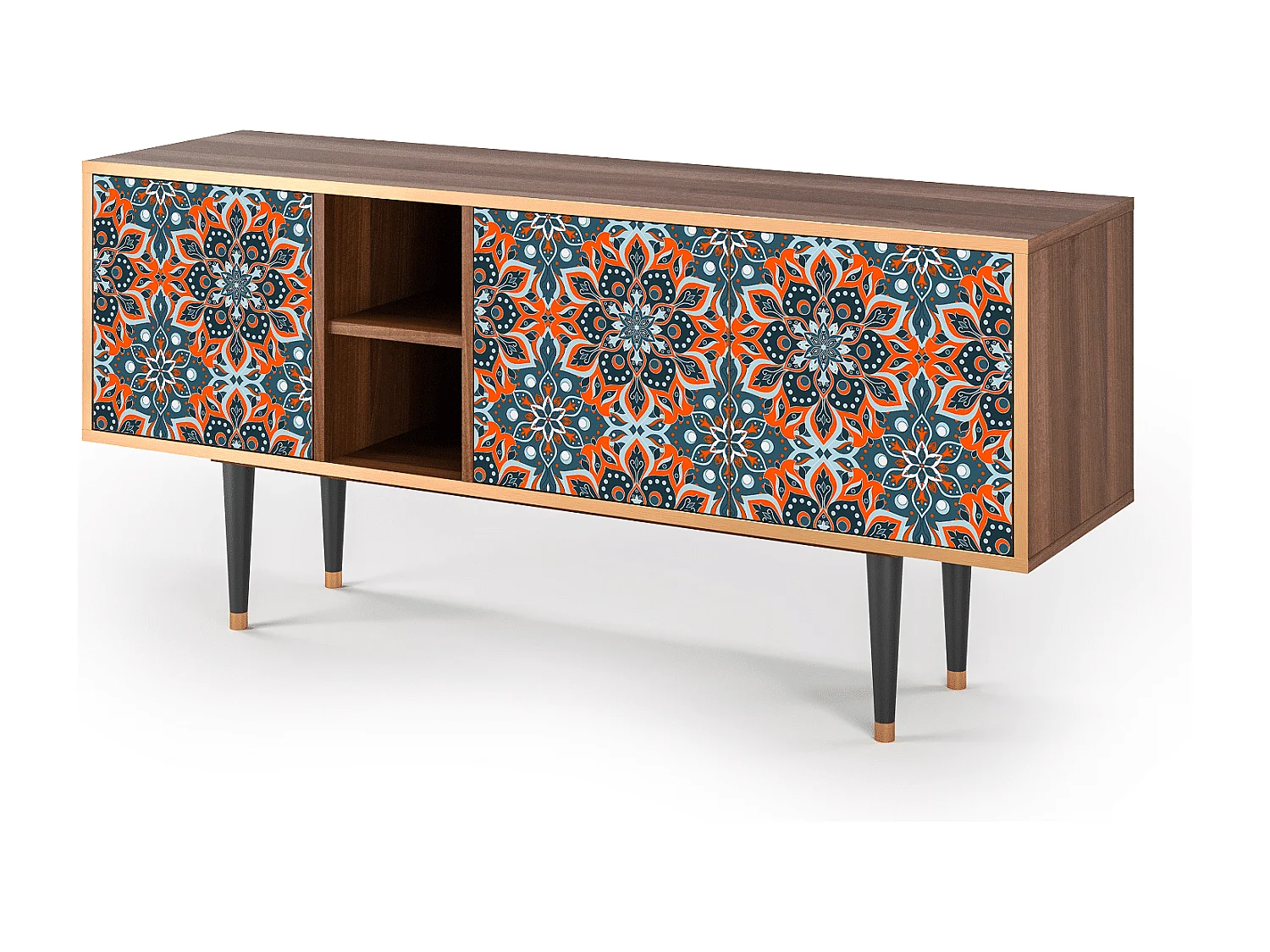 Mueble de TV - 150х69х41 cm - T5 - Fire Beetle, Nogal