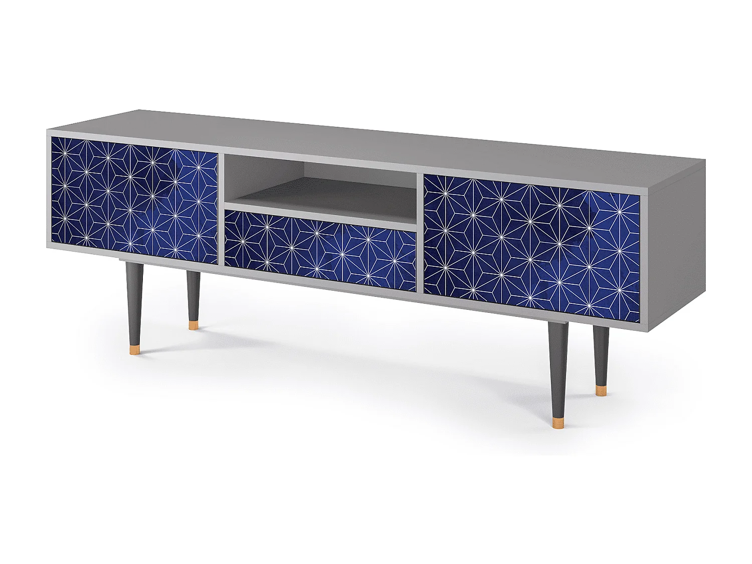 Mueble de TV - 170х59х41 cm - T6 - Milky Way, Gris