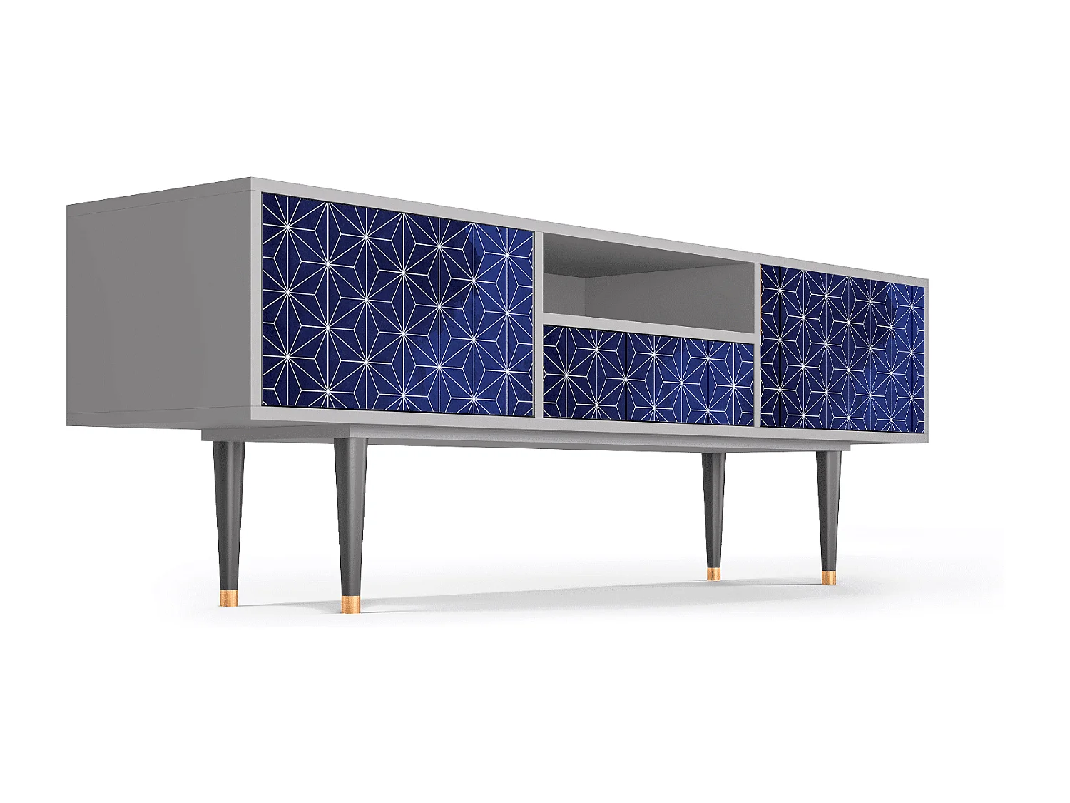 Mueble de TV - 170х59х41 cm - T6 - Milky Way, Gris