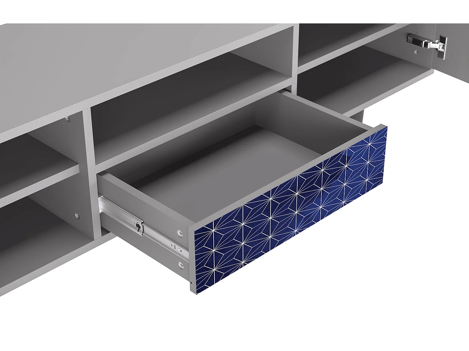 Mueble de TV - 170х59х41 cm - T6 - Milky Way, Gris