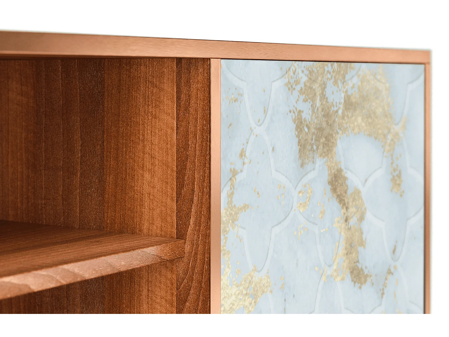 Szafka RTV - 170х69х48 cm - T2 - Golden Waves, Orzech