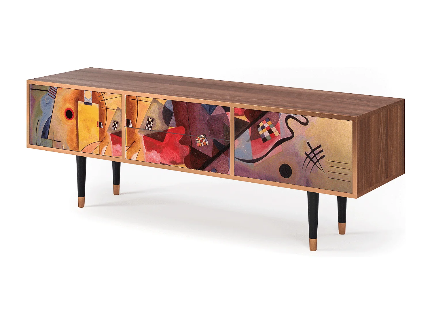 Mueble de TV - 170х59х48 cm - T4 - Modern Art, Nogueira