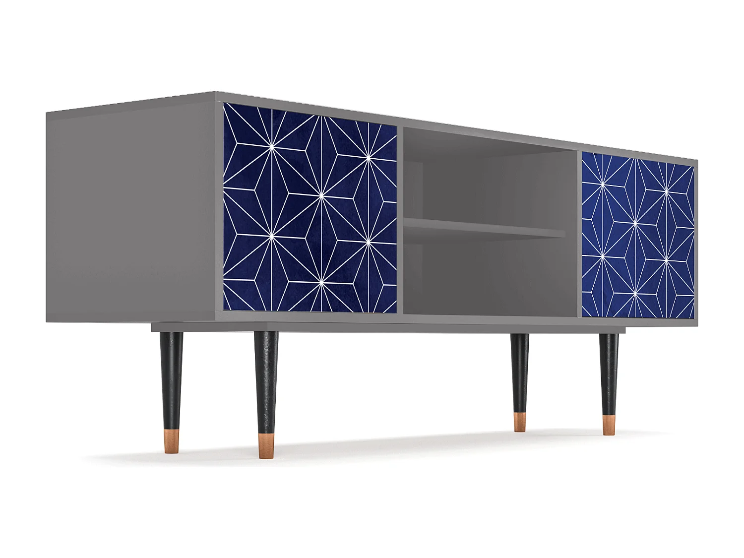 TV-meubel - 170х69х48 cm - T2 - Milky Way, Grijs