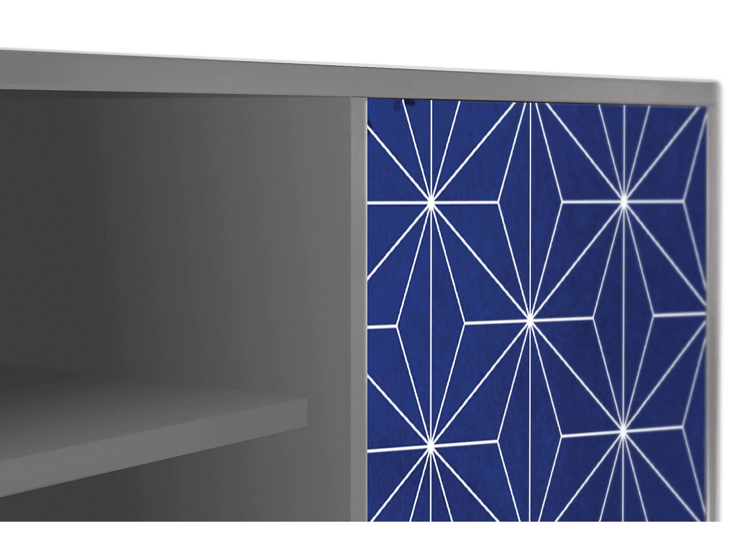 TV-meubel - 170х69х48 cm - T2 - Milky Way, Grijs