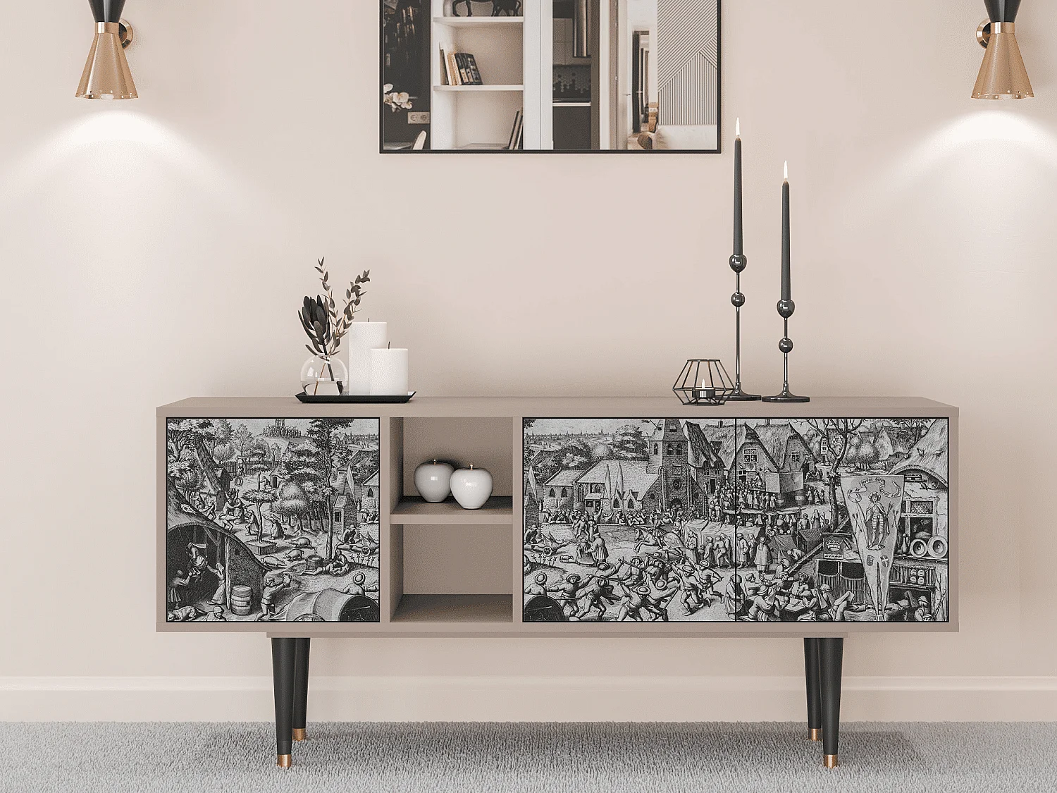 TV-Möbel - 150х69х41 cm - T5 - The Festival of Saint, Latte