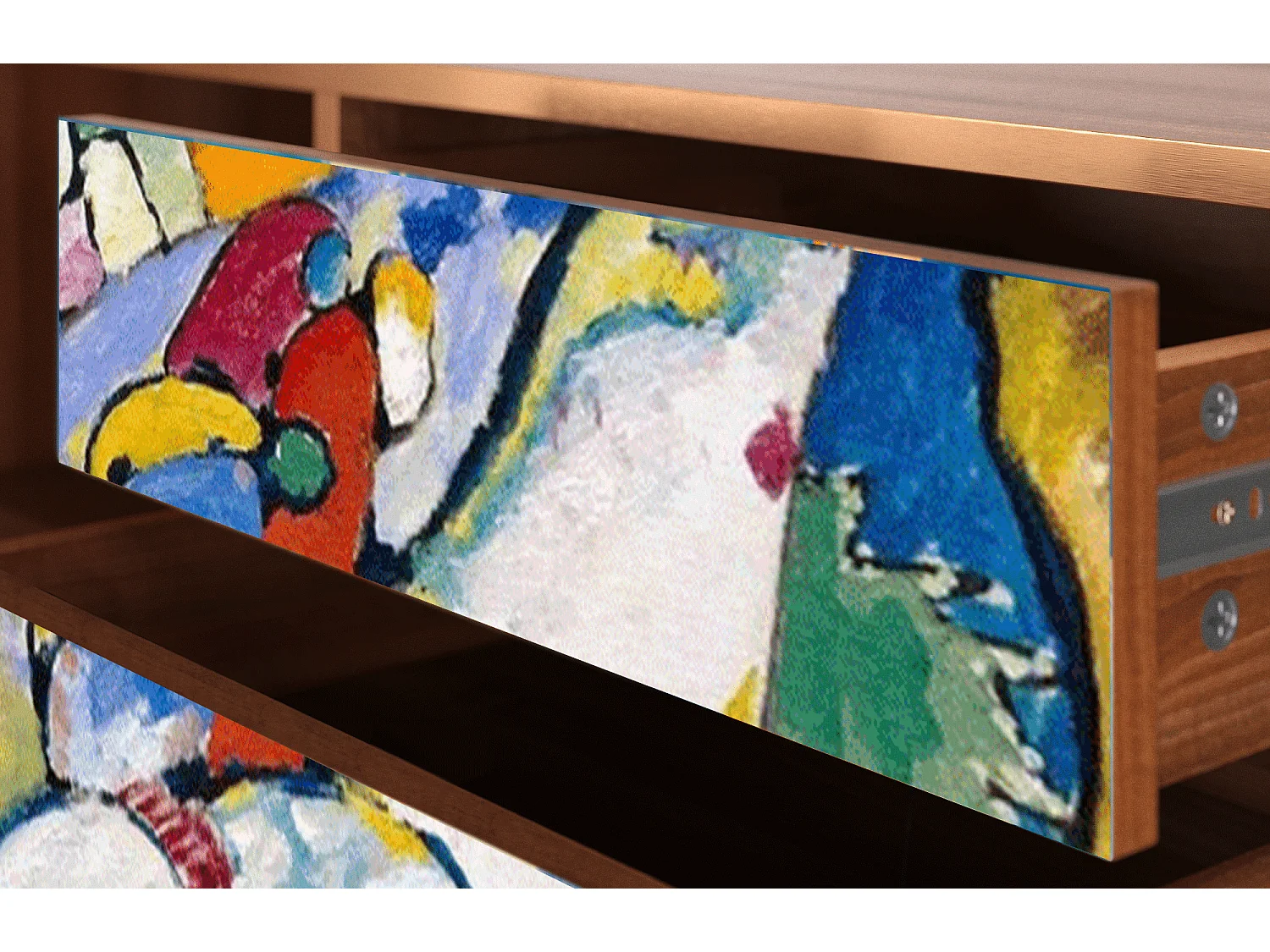 Szafka RTV - 170х59х48 cm - T4 - Improvisation 26  , Orzech