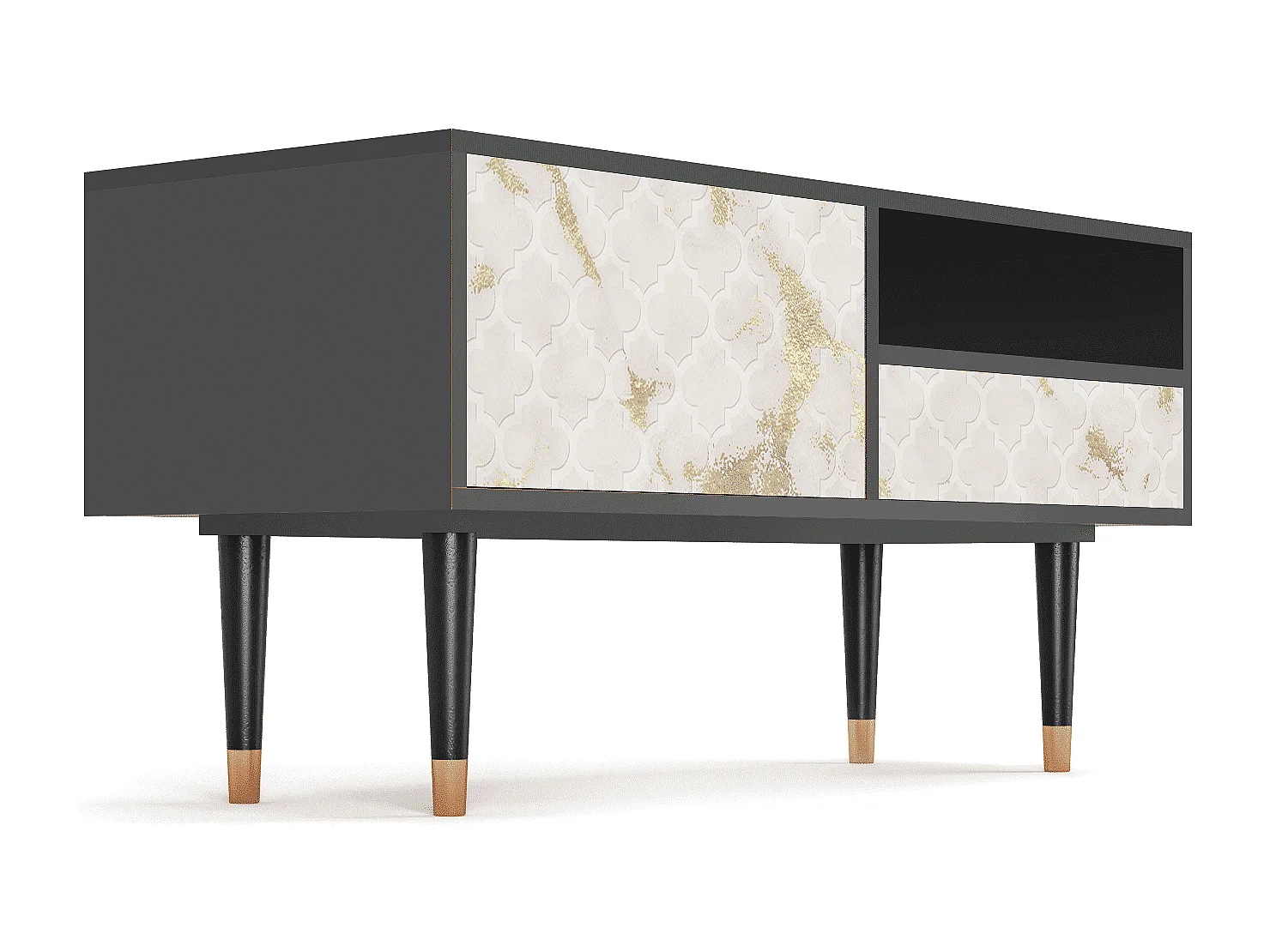 Mueble de TV - 115х59х48 cm - T3 - Sahara desert, Antracite