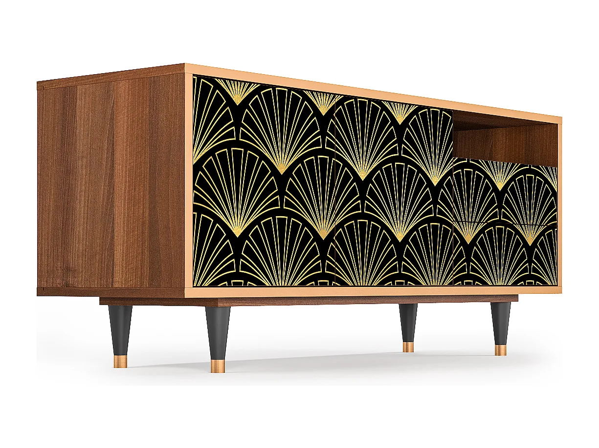 Mobile TV - 125х56х41 cm - T7 - Bird of Juno, Noce