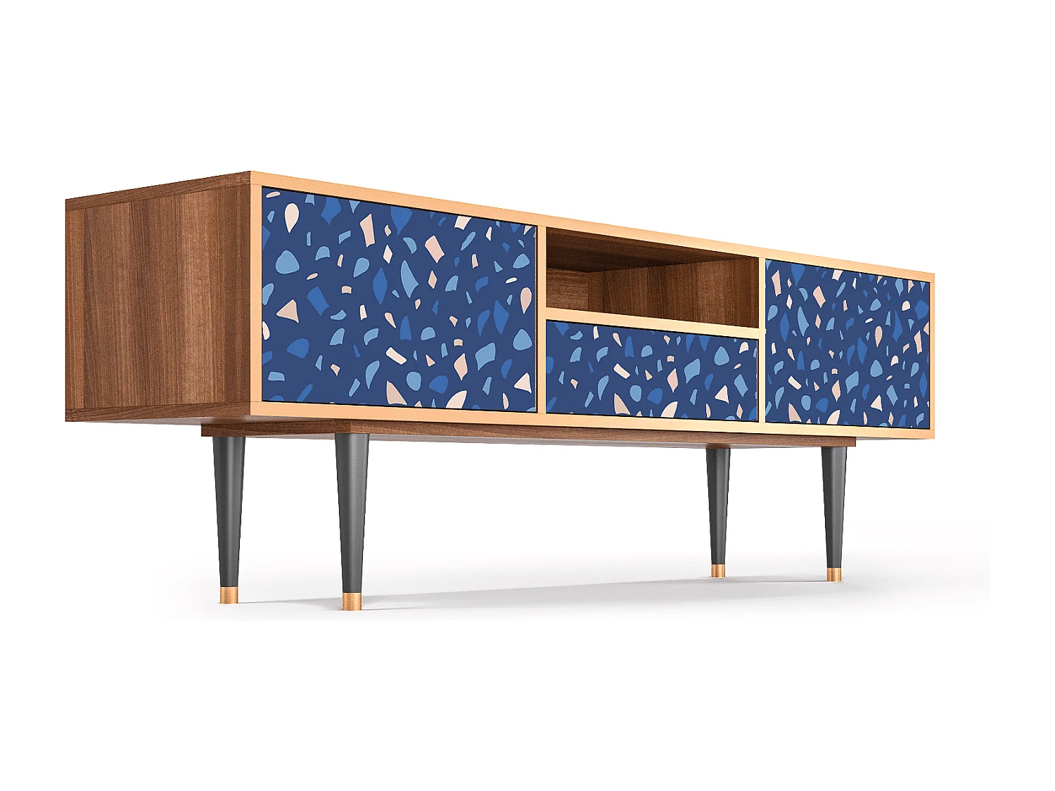 TV-Möbel - 170х59х41 cm - T6 - Soap Whirpool, Walnuss