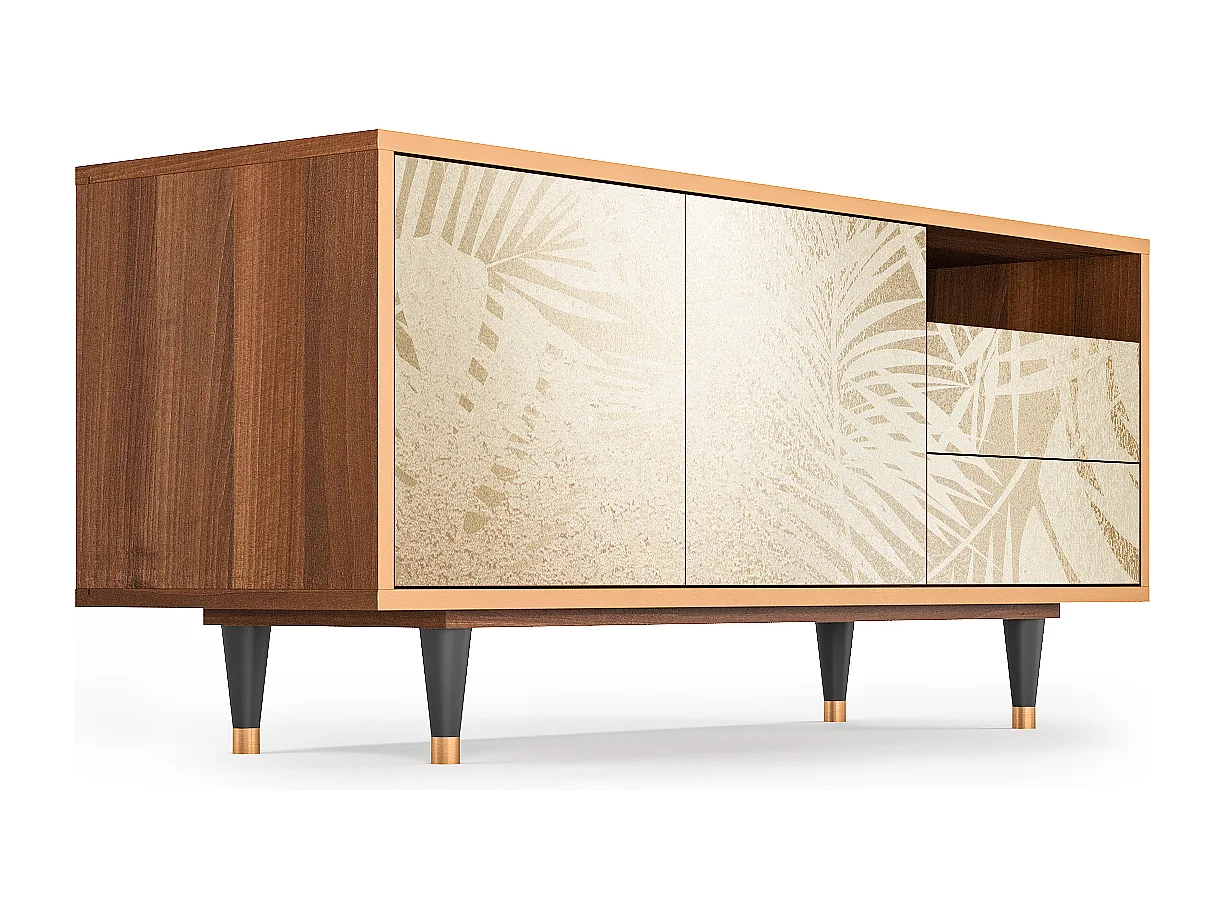 Meuble TV - 125х56х41 cm - T7 - Plant of the Dessert, Noyer