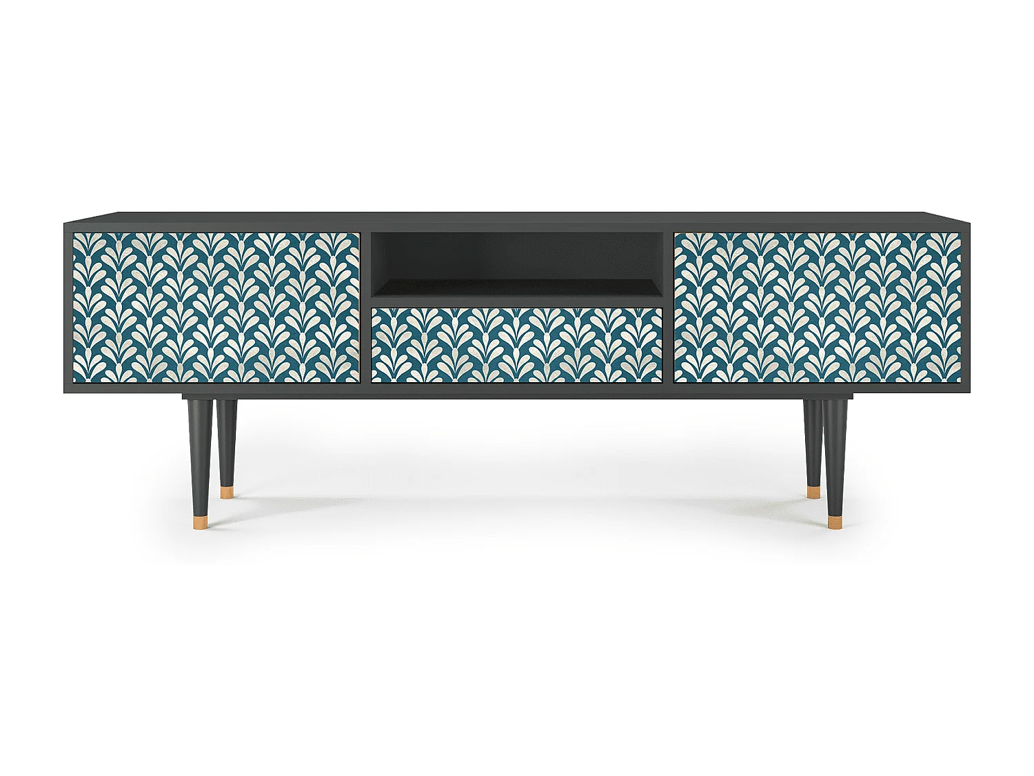 Meuble TV - 170х59х41 cm - T6 - Milky Tears, Anthracite