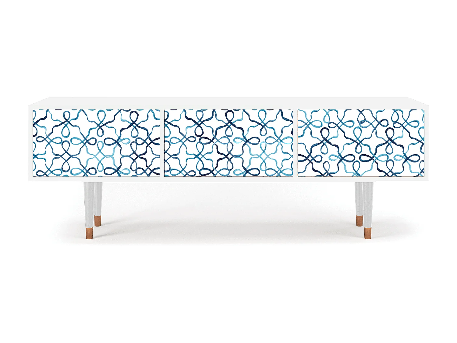 Mobile TV - 170х59х48 cm - T4 - Marine Strings, Bianco