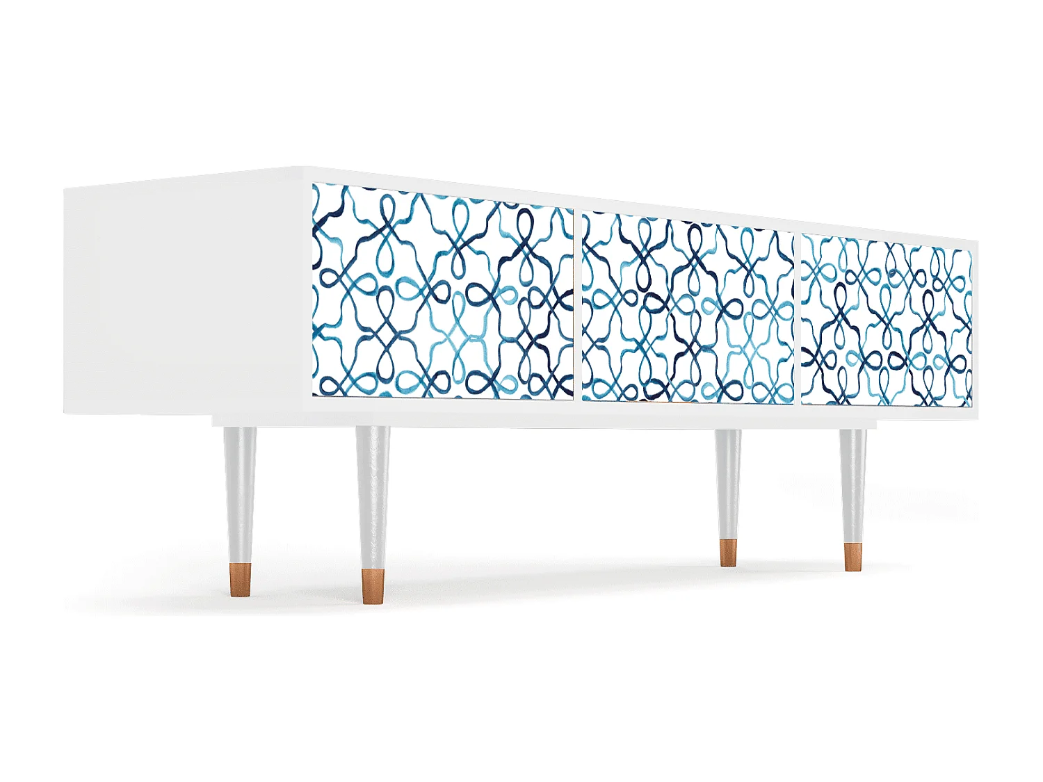 Mobile TV - 170х59х48 cm - T4 - Marine Strings, Bianco