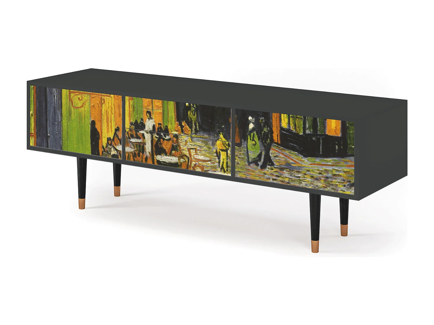 TV-meubel - 170х59х48 cm - T4 - Café Terrace at Night, Antraciet