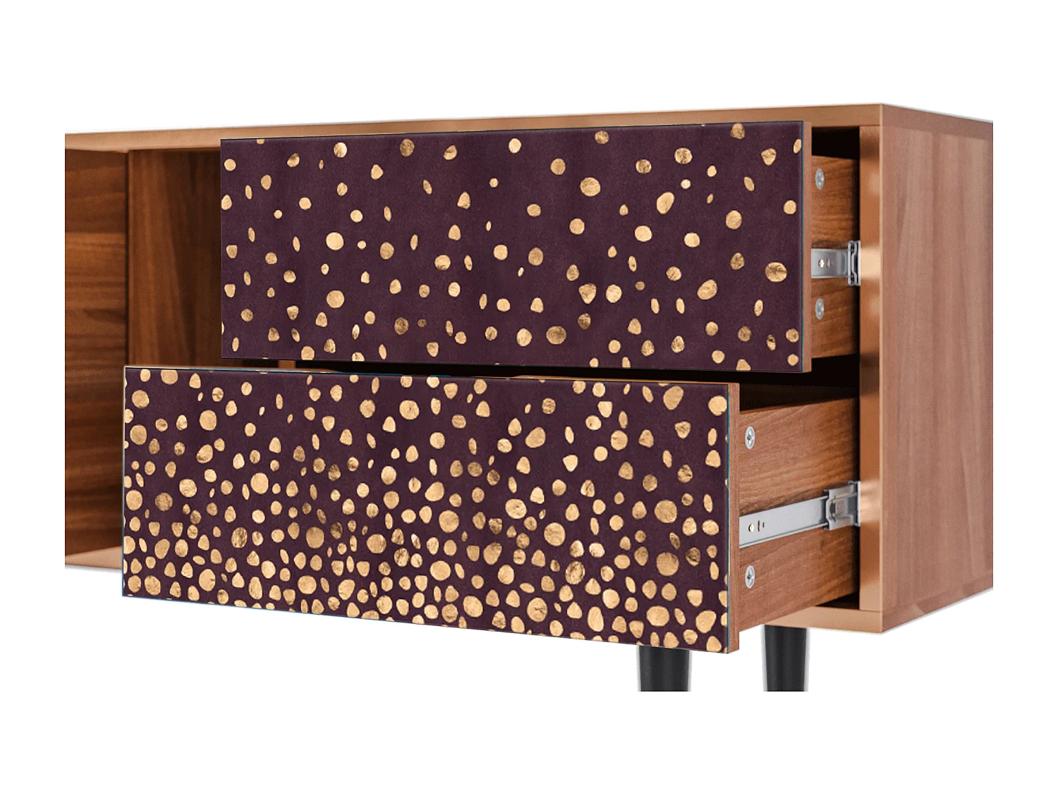 Mobile TV - 170х69х48 cm - T1 - Glowworms, Noce