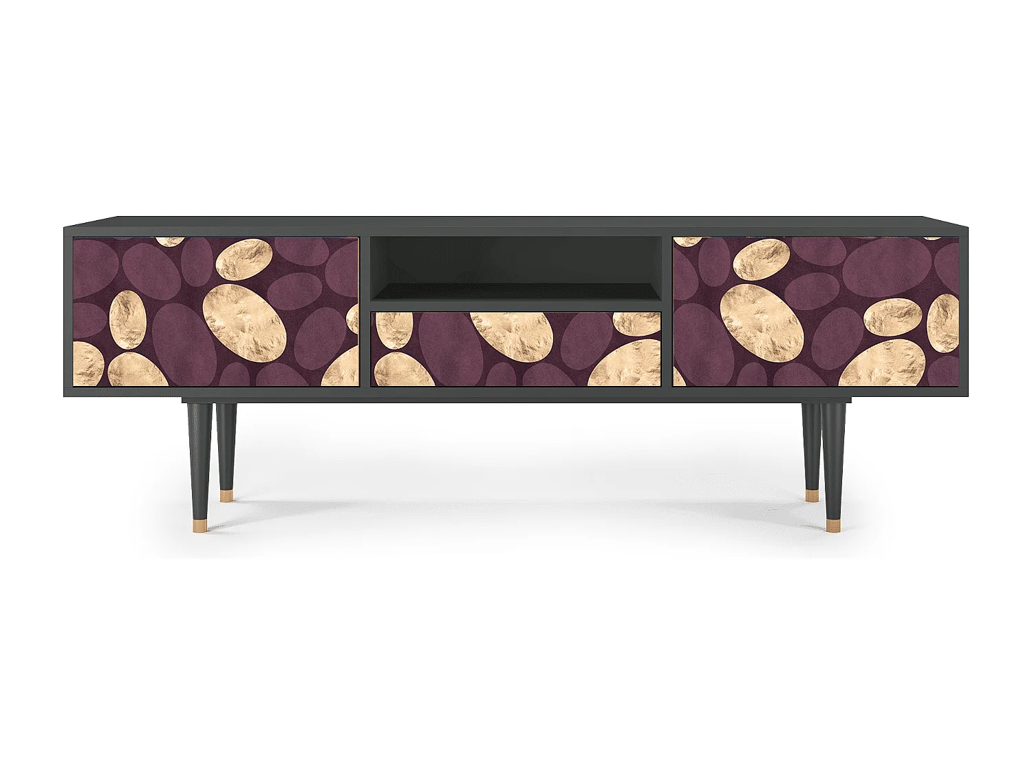 Meuble TV - 170х59х41 cm - T6 - Fine Wine, Anthracite