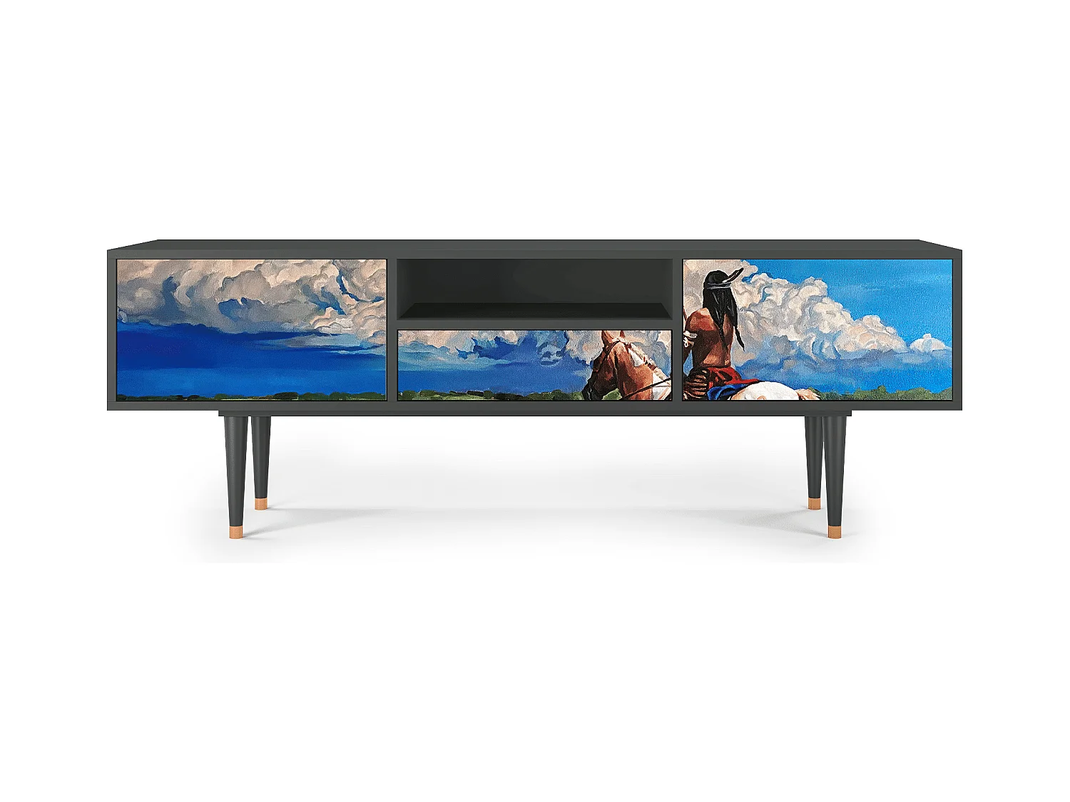 Meuble TV - 170х59х41 cm - T6 - Thunderheads by Dean, Anthracite
