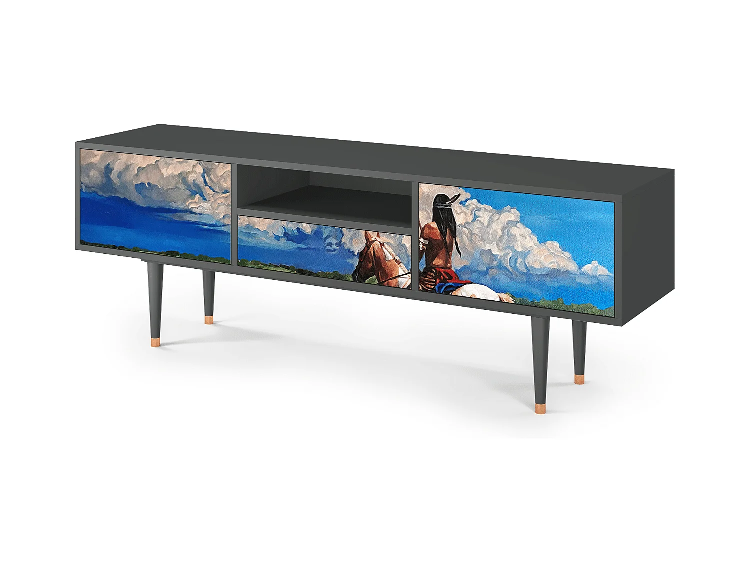 Meuble TV - 170х59х41 cm - T6 - Thunderheads by Dean, Anthracite