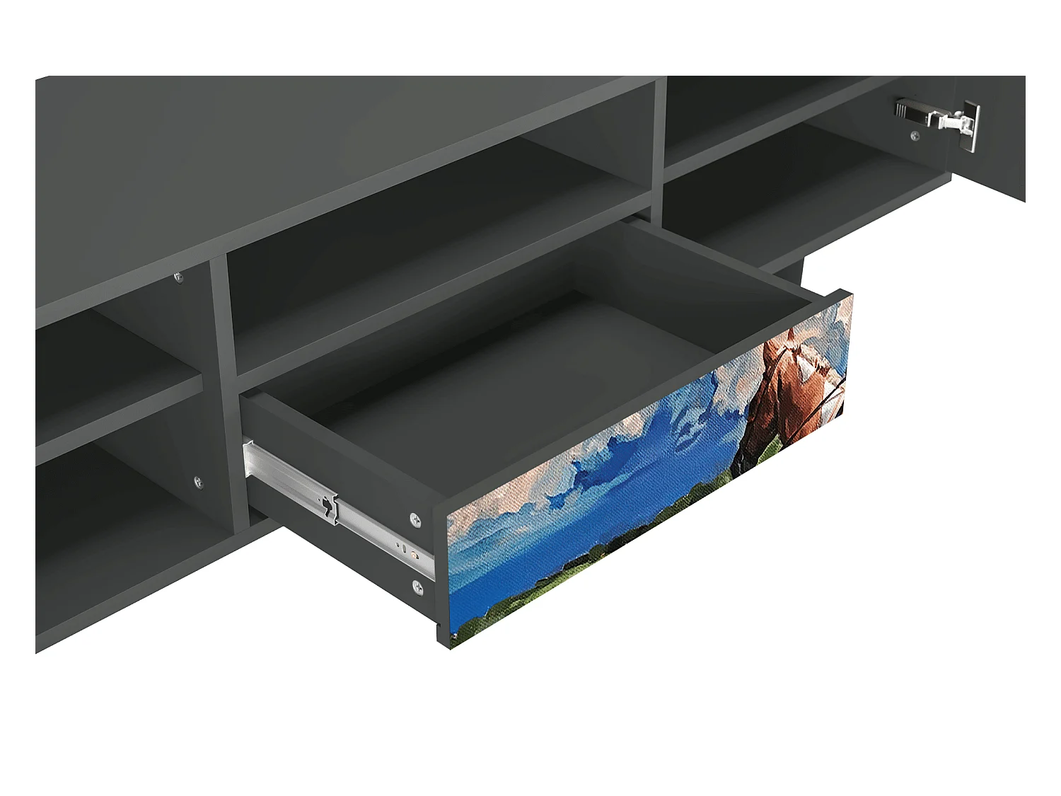 Meuble TV - 170х59х41 cm - T6 - Thunderheads by Dean, Anthracite