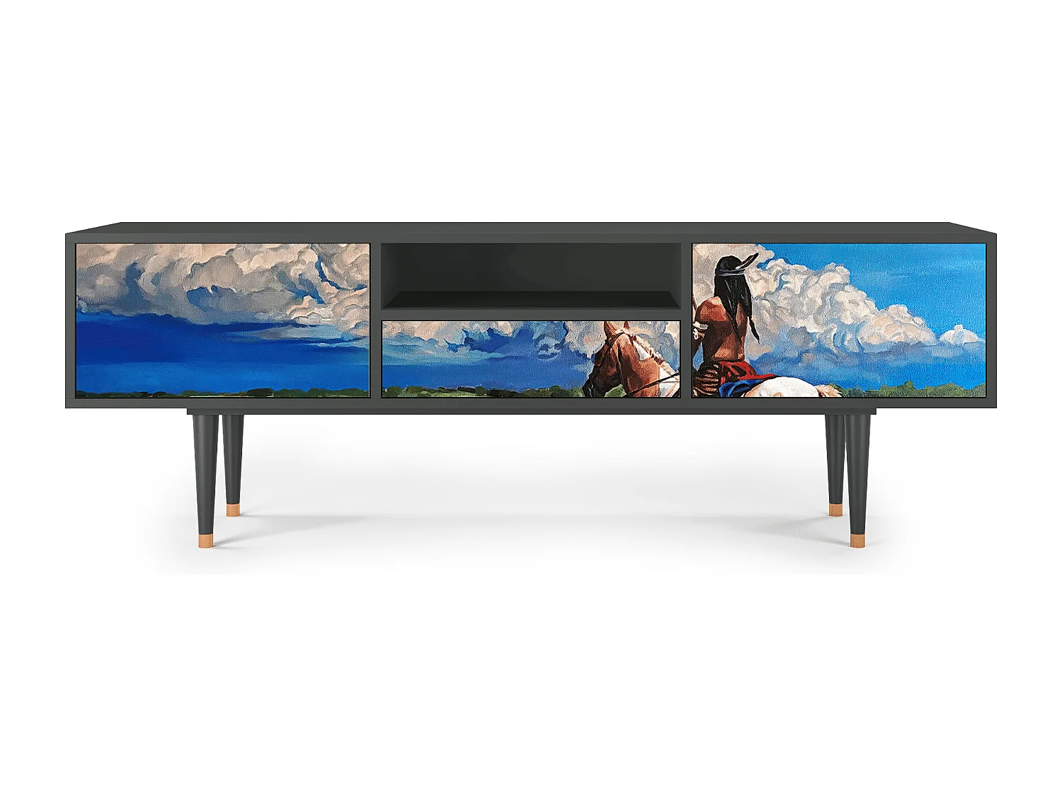 Mobile TV - 170х59х41 cm - T6 - Thunderheads by Dean, Antracite