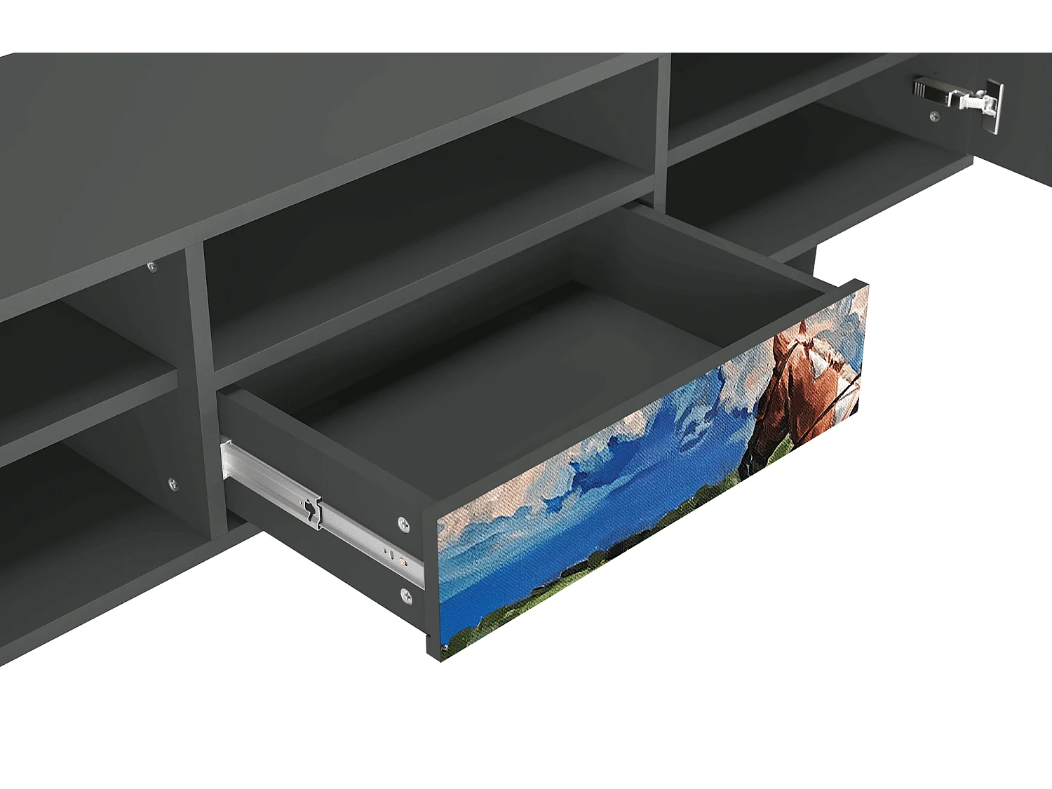 Mobile TV - 170х59х41 cm - T6 - Thunderheads by Dean, Antracite