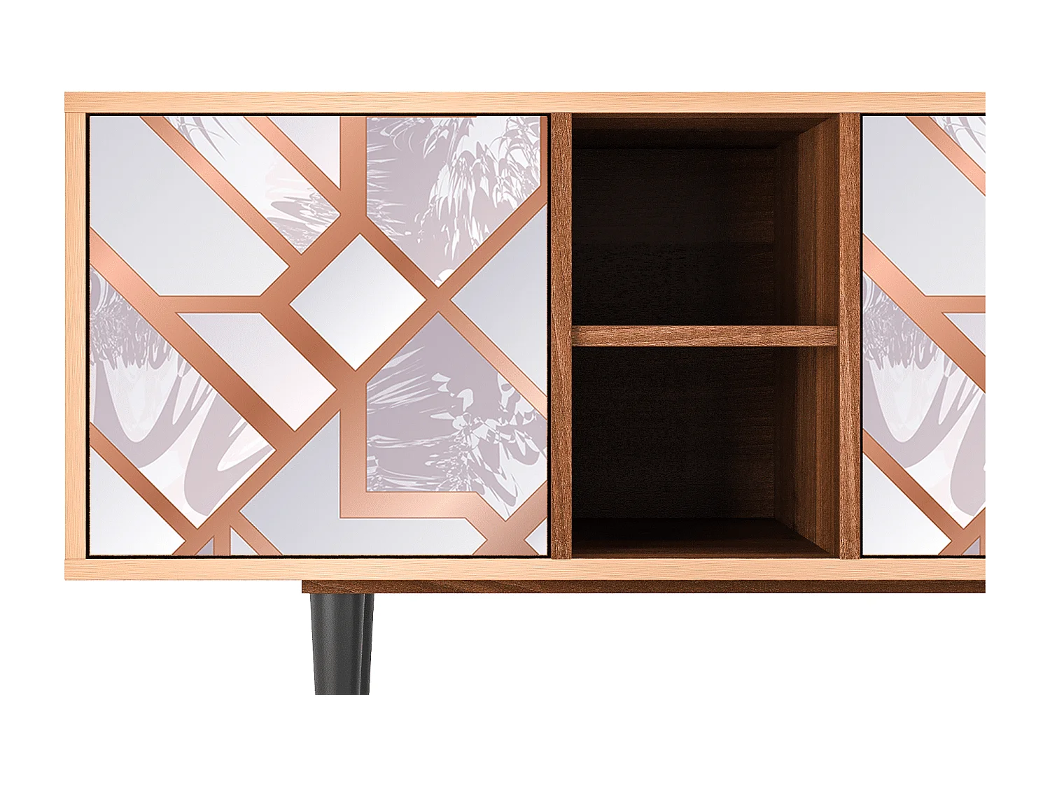 Meuble TV - 150х69х41 cm - T5 - Pastel Fairytale, Noyer