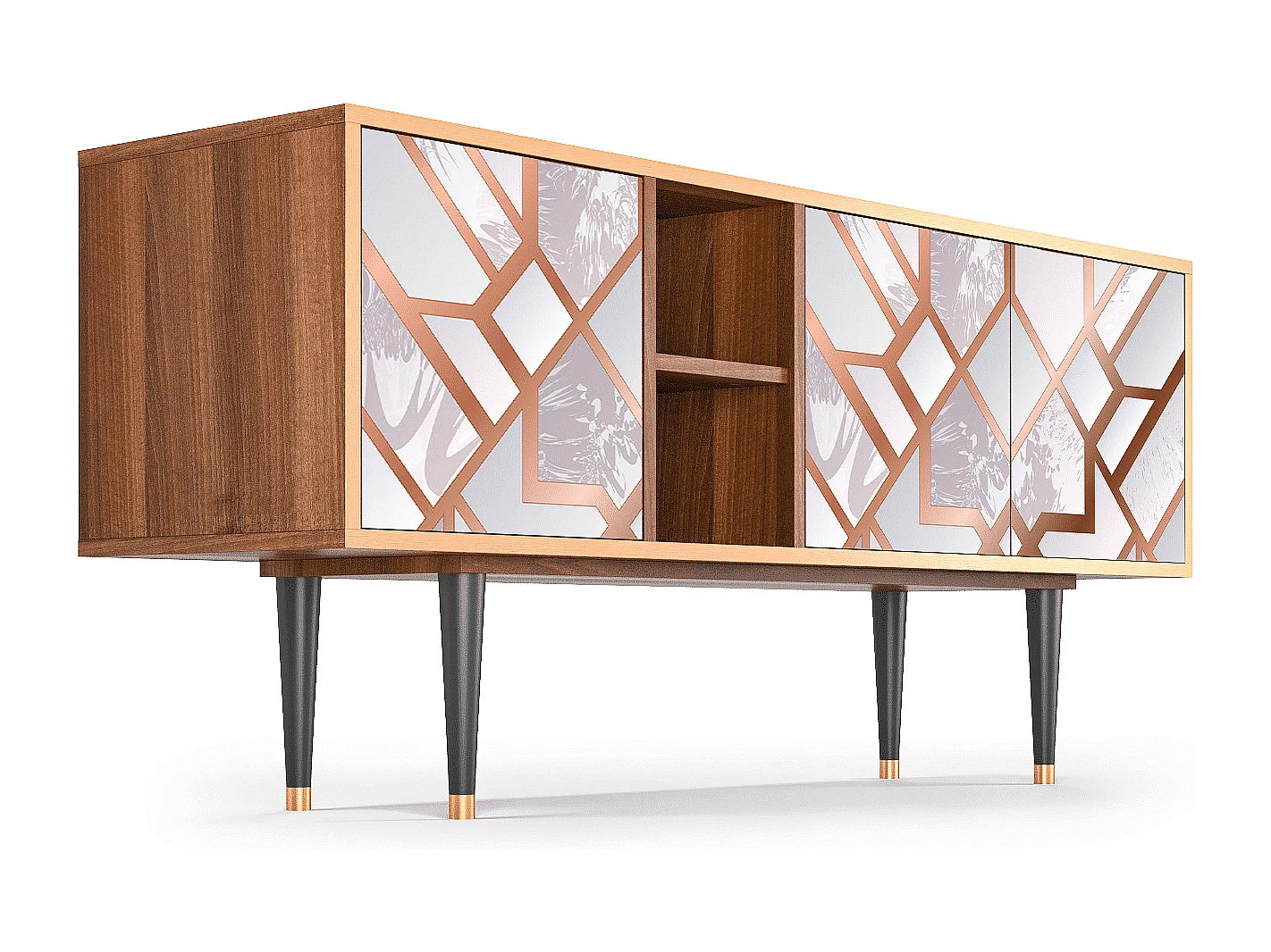 Meuble TV - 150х69х41 cm - T5 - Pastel Fairytale, Noyer