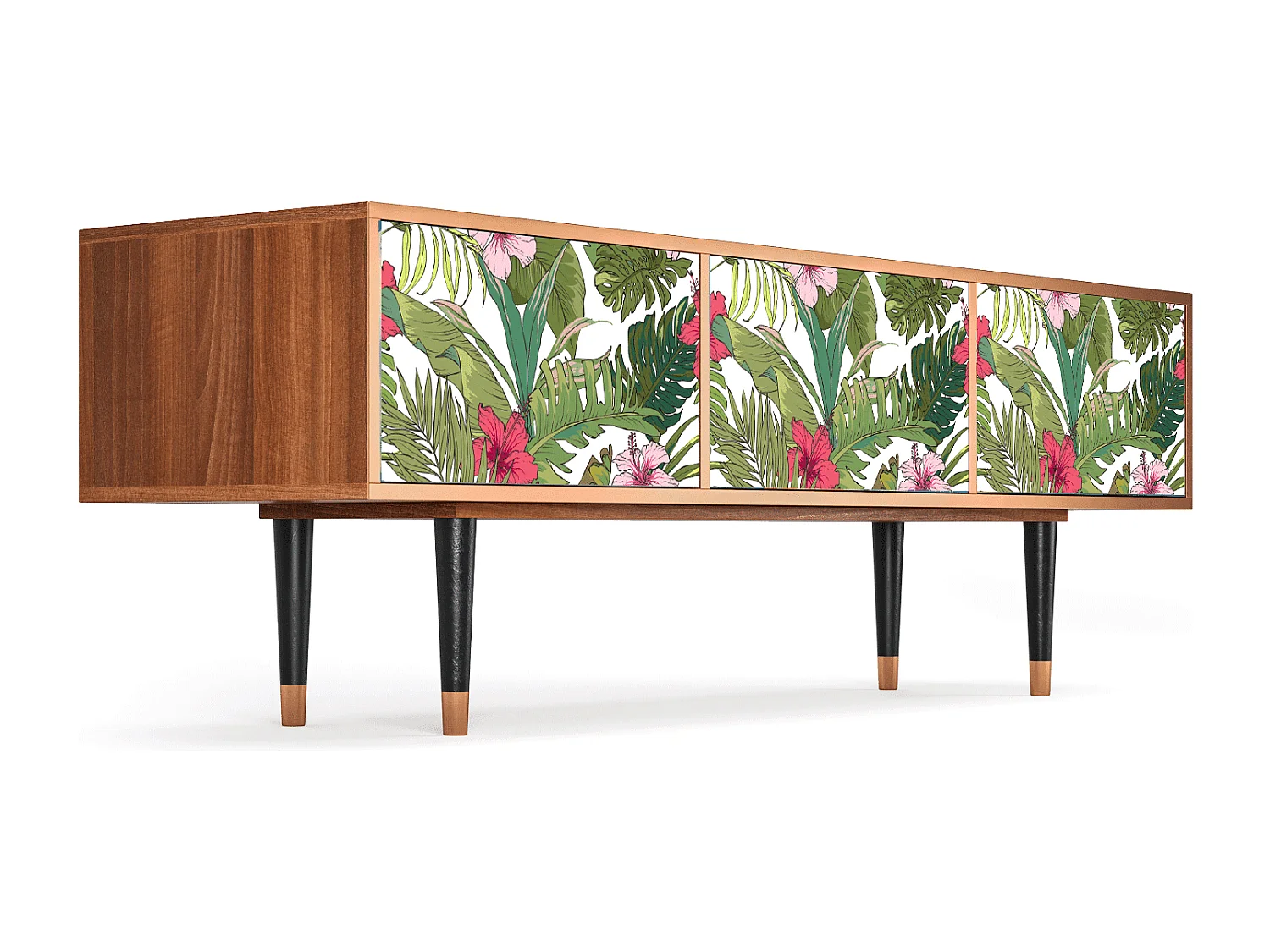 Mobile TV - 170х59х48 cm - T4 - Verdant Tropics, Noce