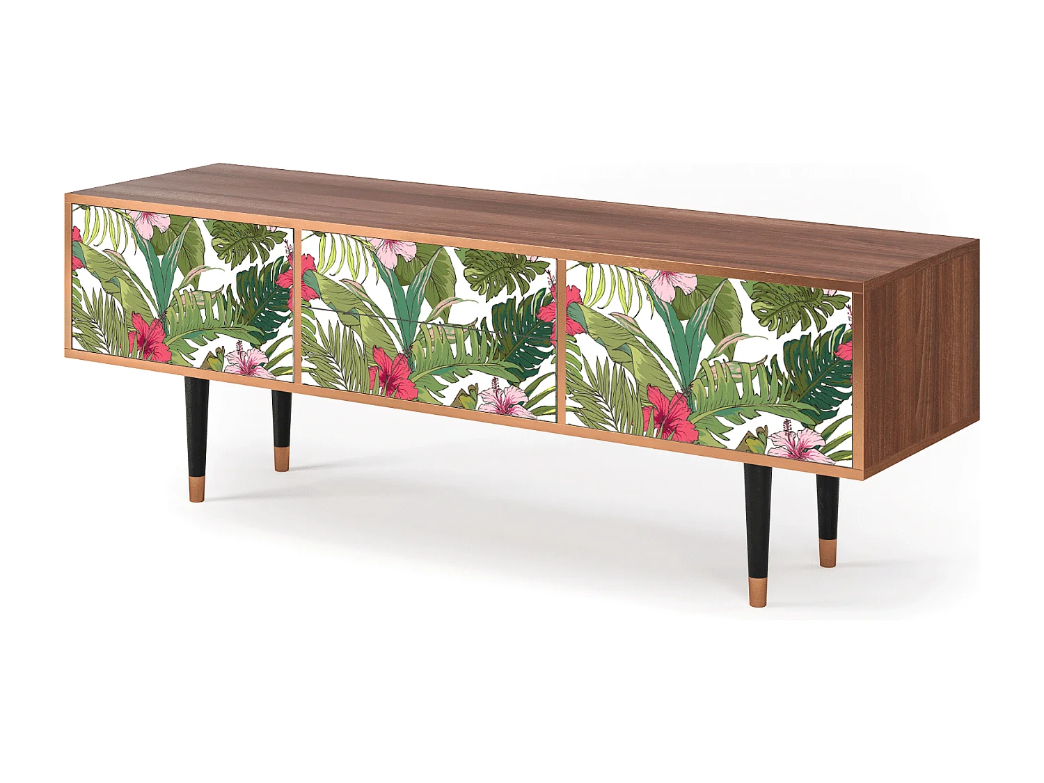 Meuble TV - 170х59х48 cm - T4 - Verdant Tropics, Noyer