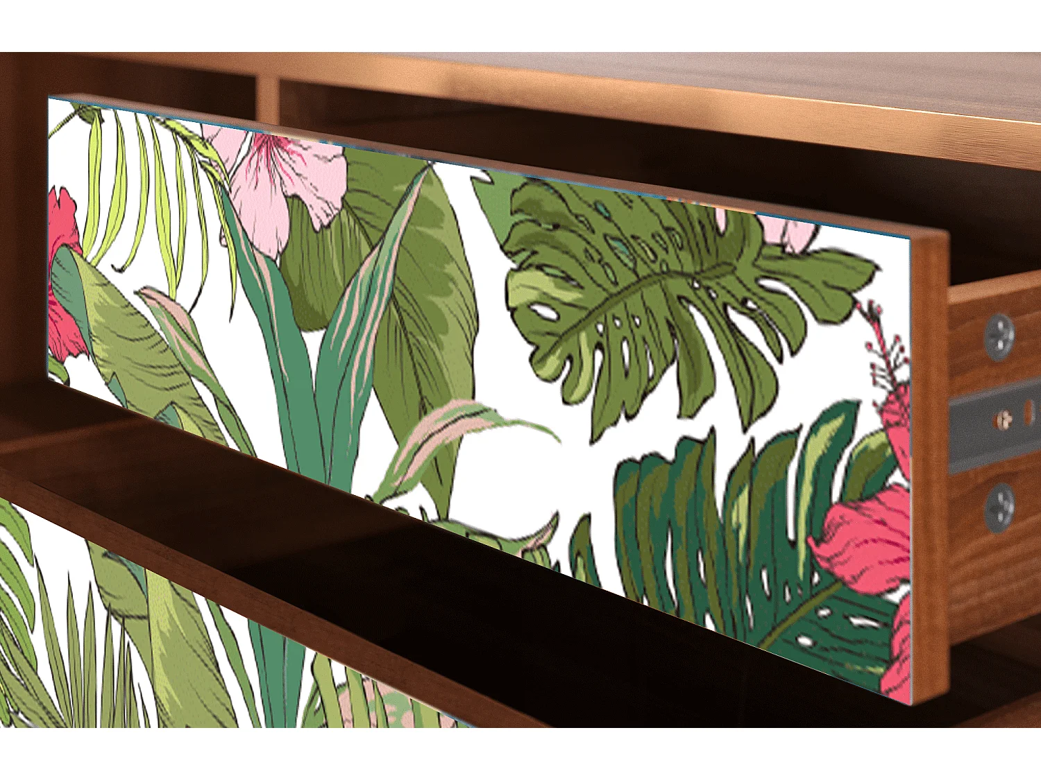 Meuble TV - 170х59х48 cm - T4 - Verdant Tropics, Noyer