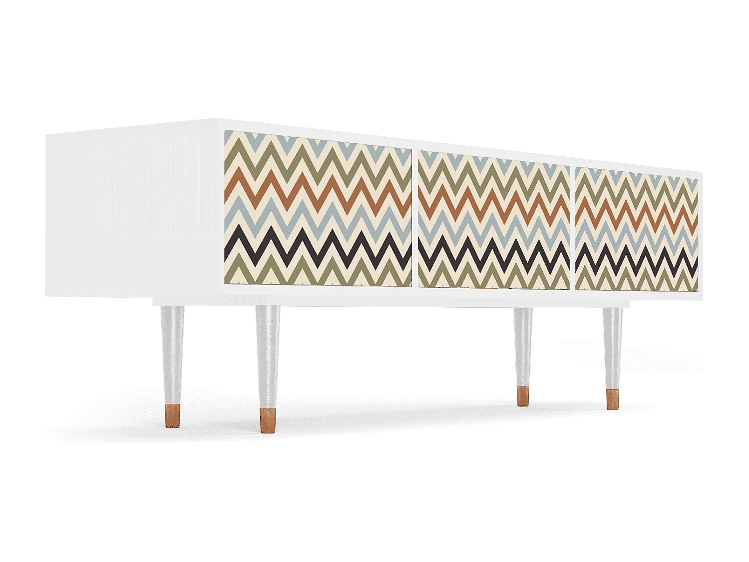 TV-meubel - 170х59х48 cm - T4 - Bright Ripple, Wit