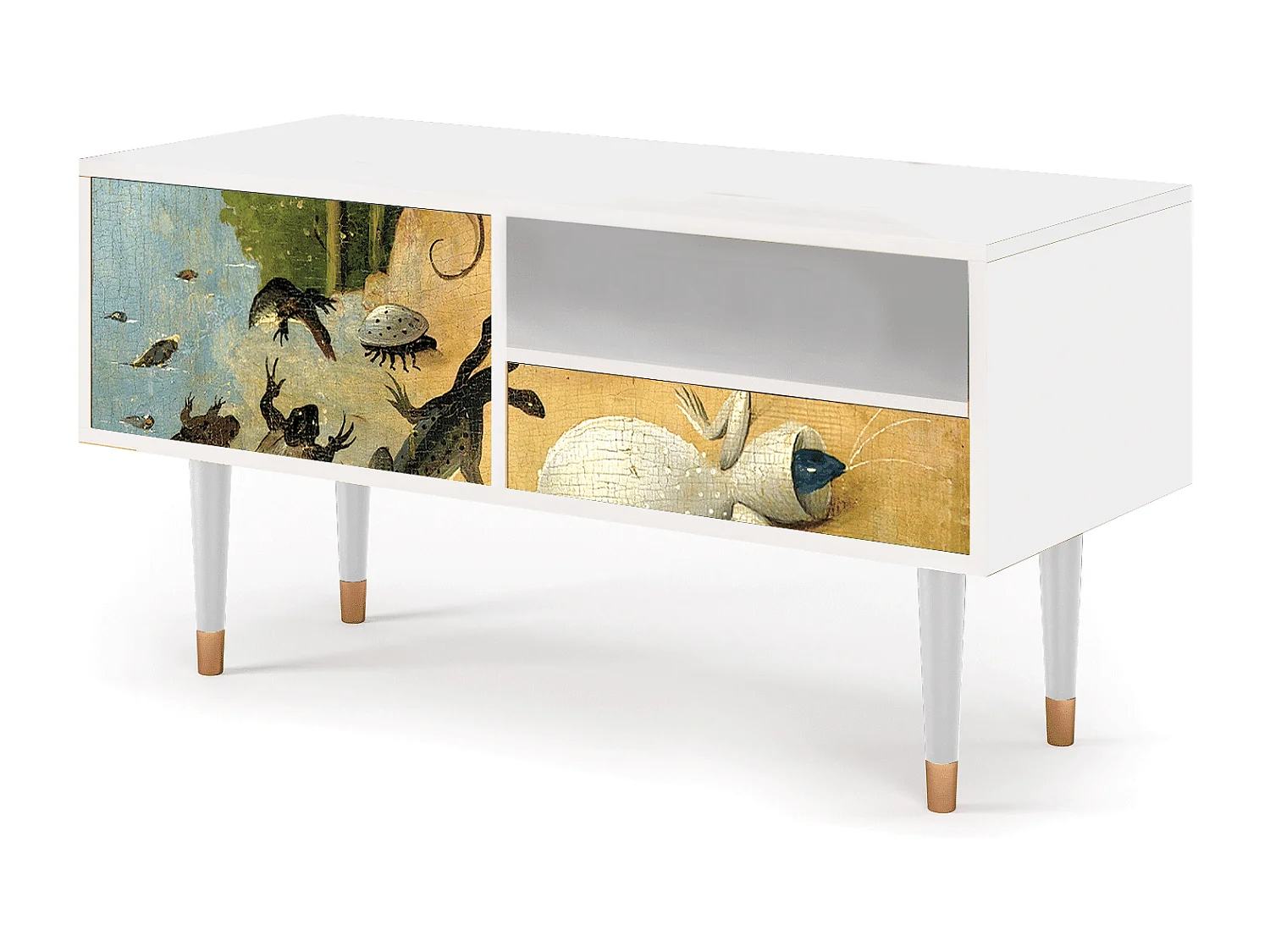 Mueble de TV - 115х59х48 cm - T3 - The Garden by Bosch, Blanco