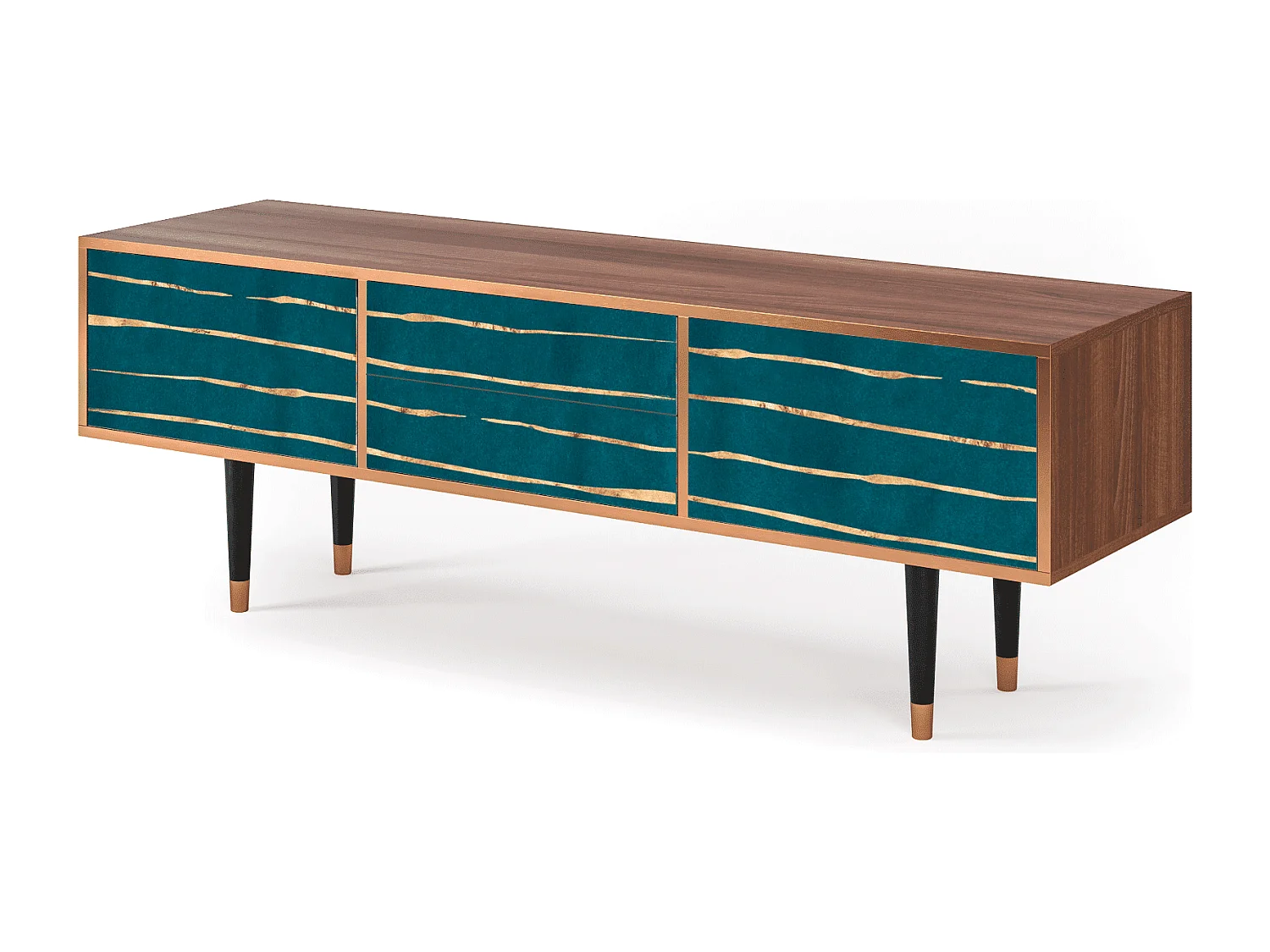 Meuble TV - 170х59х48 cm - T4 - Ocean Drive, Noyer