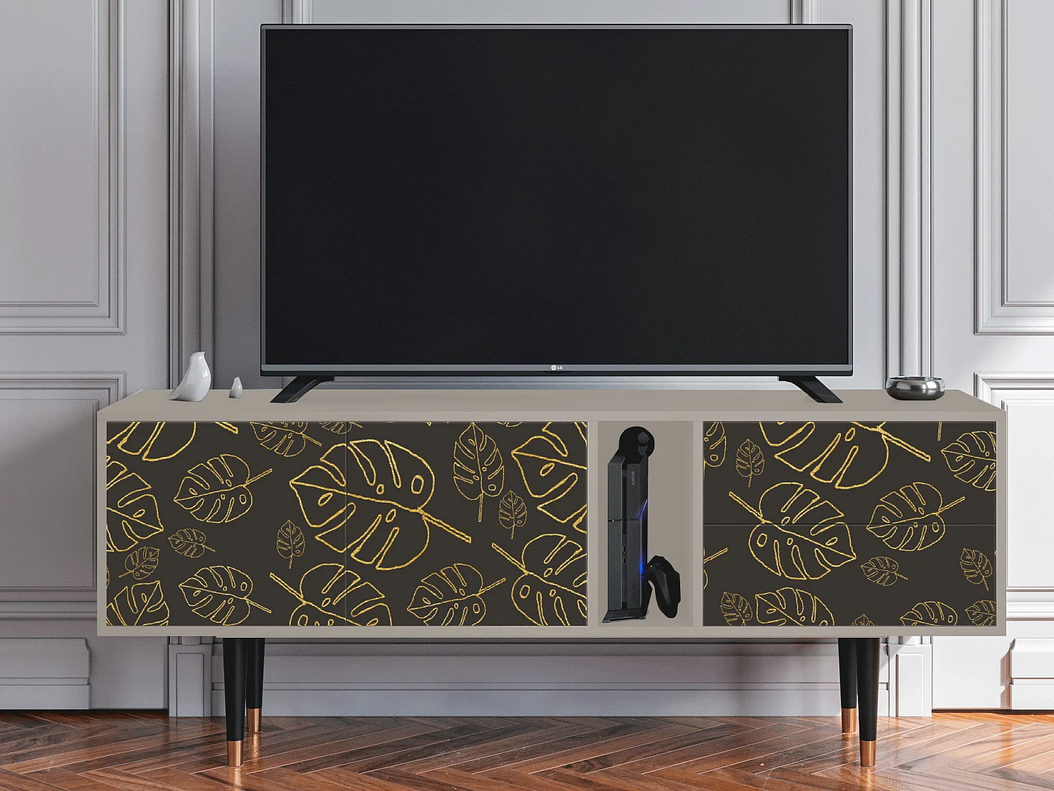 Mobile TV - 170х69х48 cm - T1 - Fall Of The Leaves, Sabbia