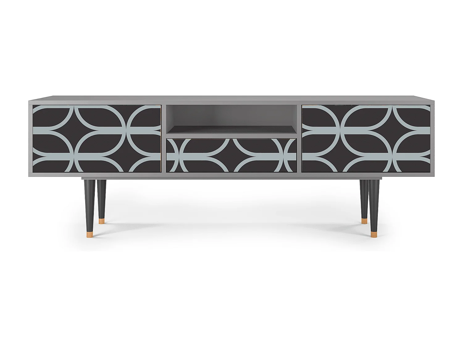 Meuble TV - 170х59х41 cm - T6 - Braided Blue, Gris