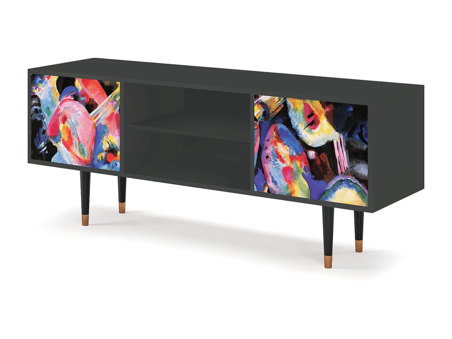 Mueble de TV - 170х69х48 cm - T2 - Kandinsky, Antracite