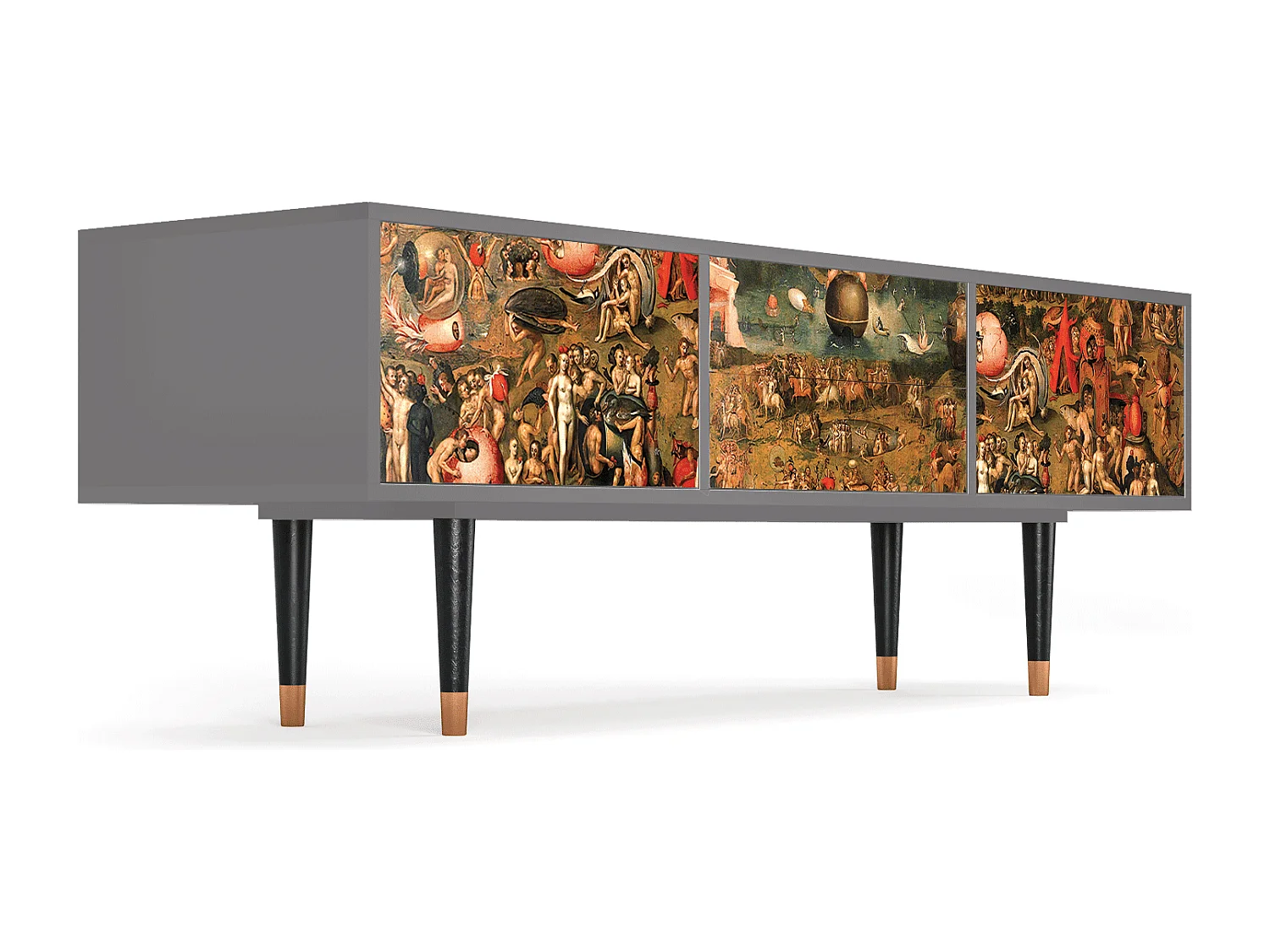 Meuble TV - 170х59х48 cm - T4 - Garden of Delights , Gris