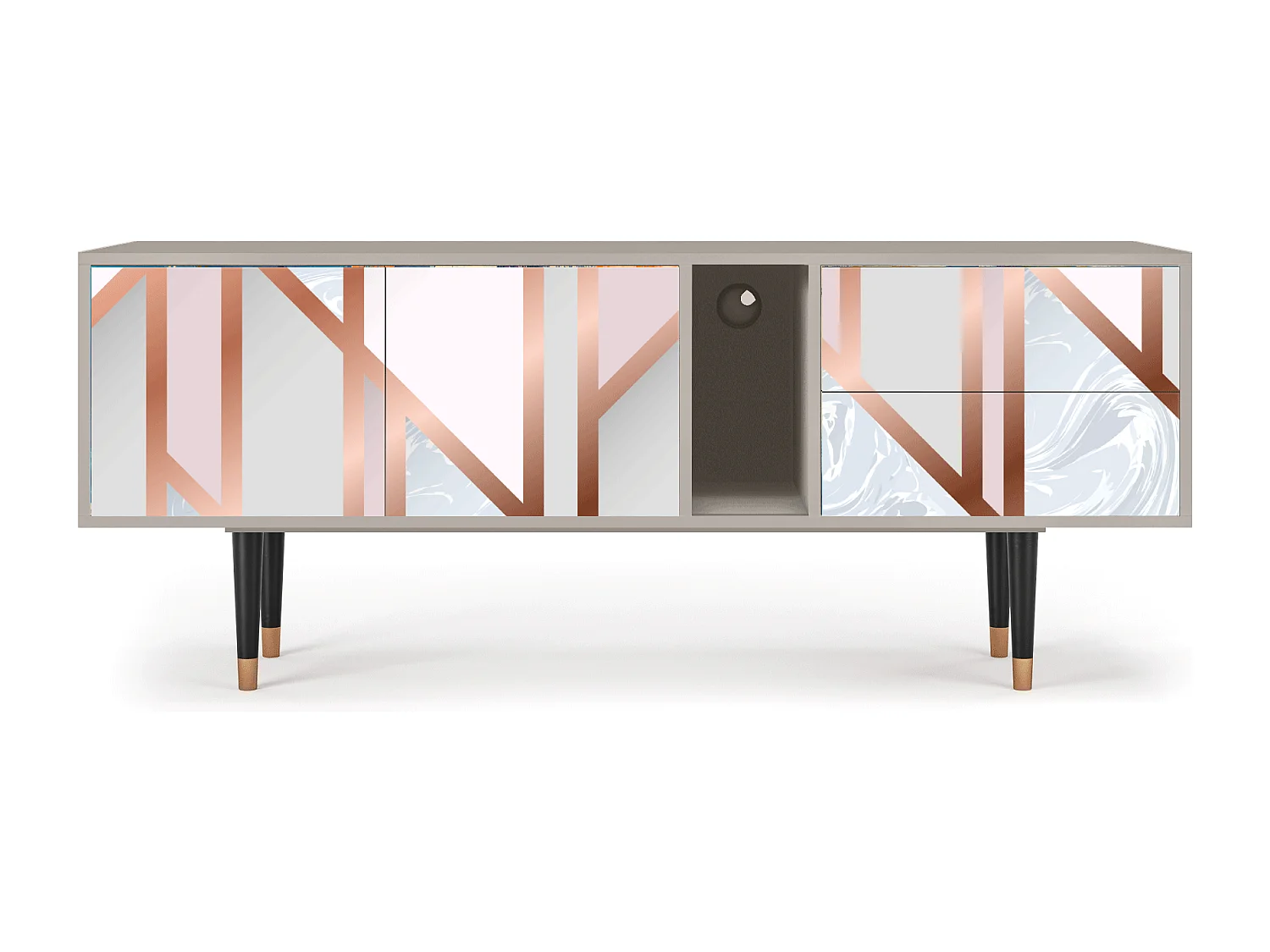 Mueble de TV - 170х69х48 cm - T1 - Champagne Story, Arena