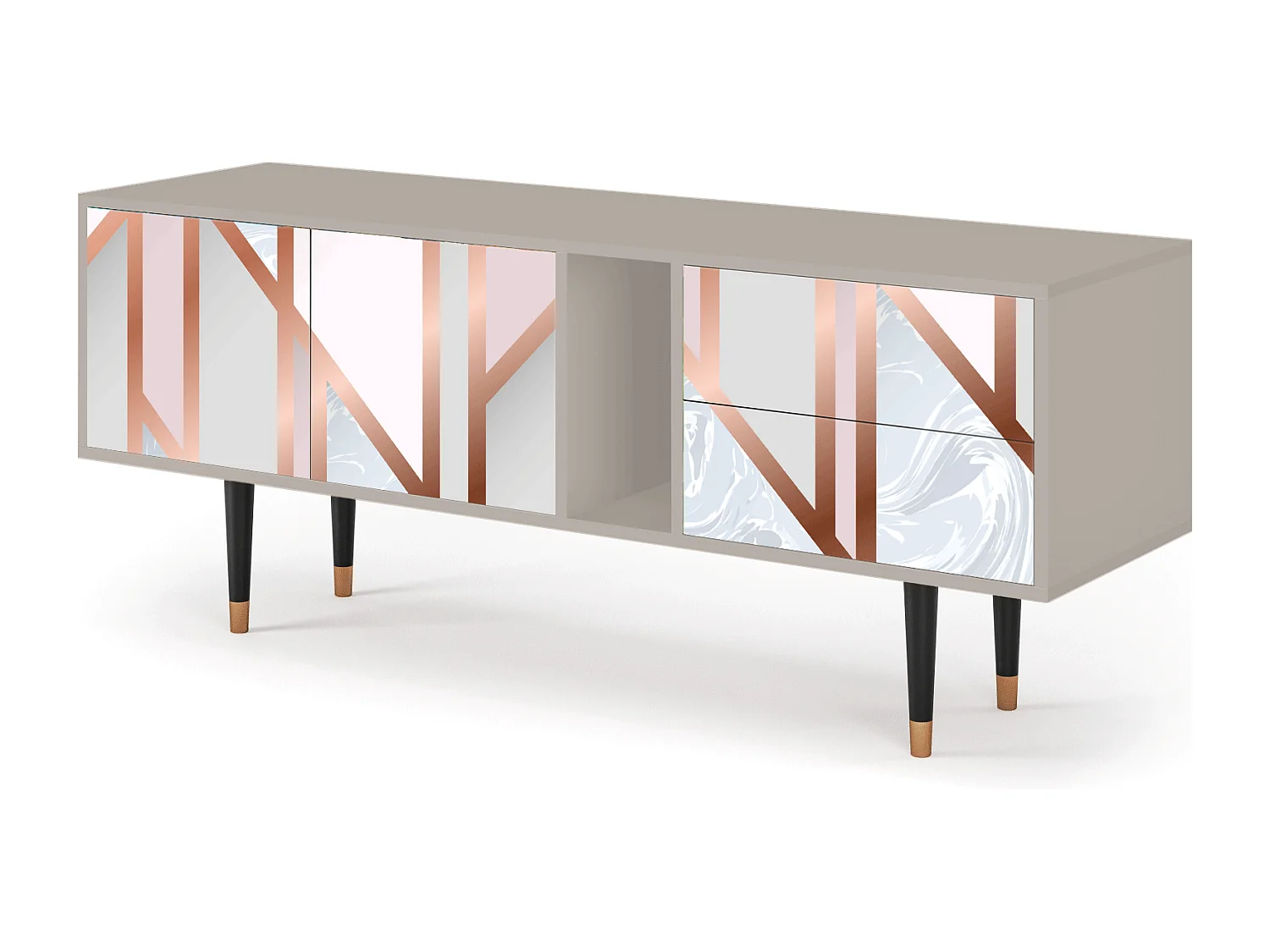 Mueble de TV - 170х69х48 cm - T1 - Champagne Story, Arena