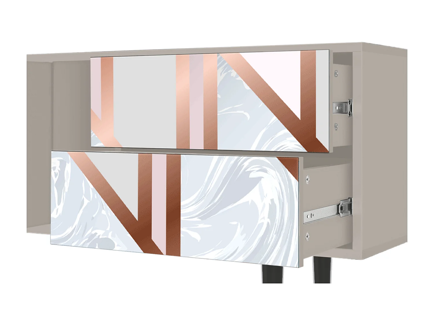 Mueble de TV - 170х69х48 cm - T1 - Champagne Story, Arena