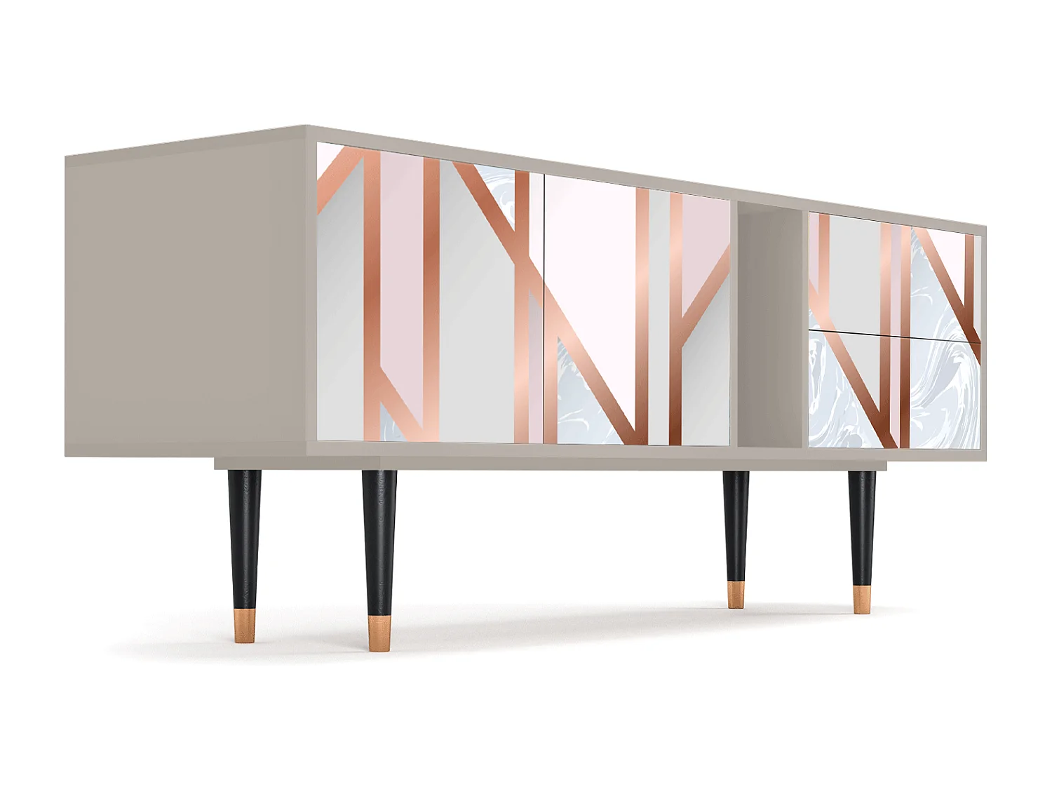 Mueble de TV - 170х69х48 cm - T1 - Champagne Story, Arena