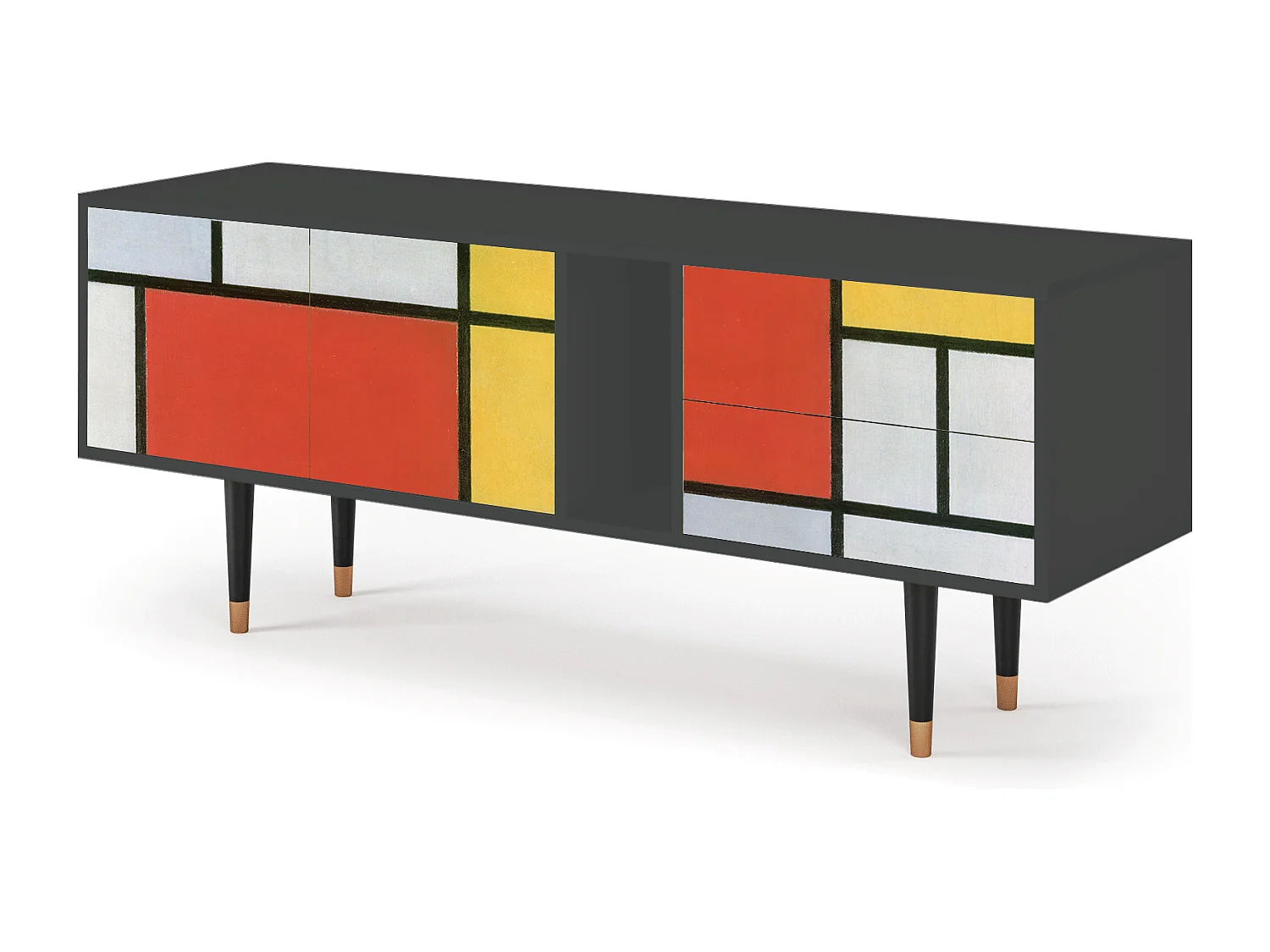 Meuble TV - 170х69х48 cm - T1 - Composition, Anthracite