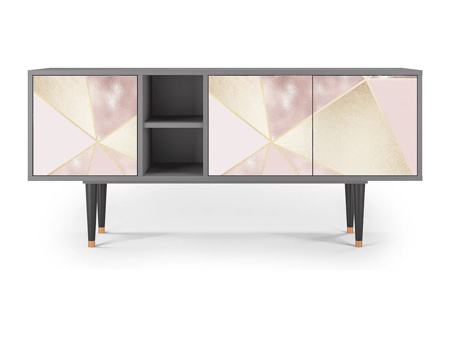 TV-meubel - 150х69х41 cm - T5 - Cosmopolitan Diva, Grijs