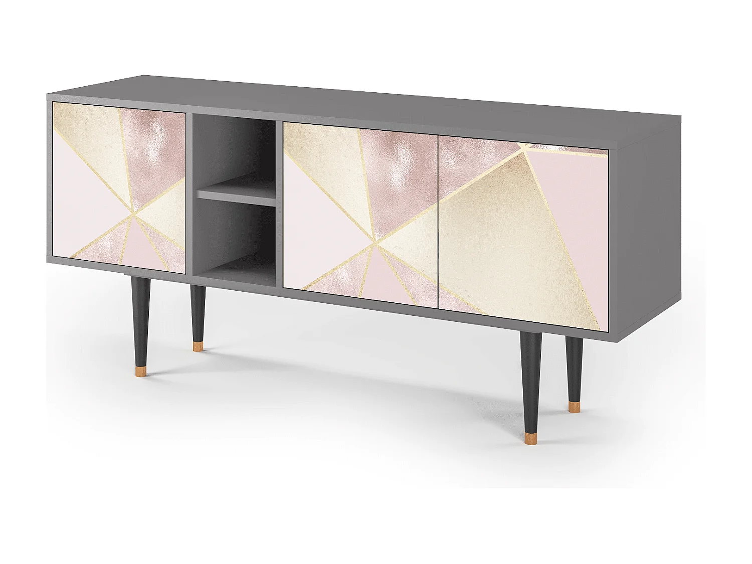 TV-meubel - 150х69х41 cm - T5 - Cosmopolitan Diva, Grijs